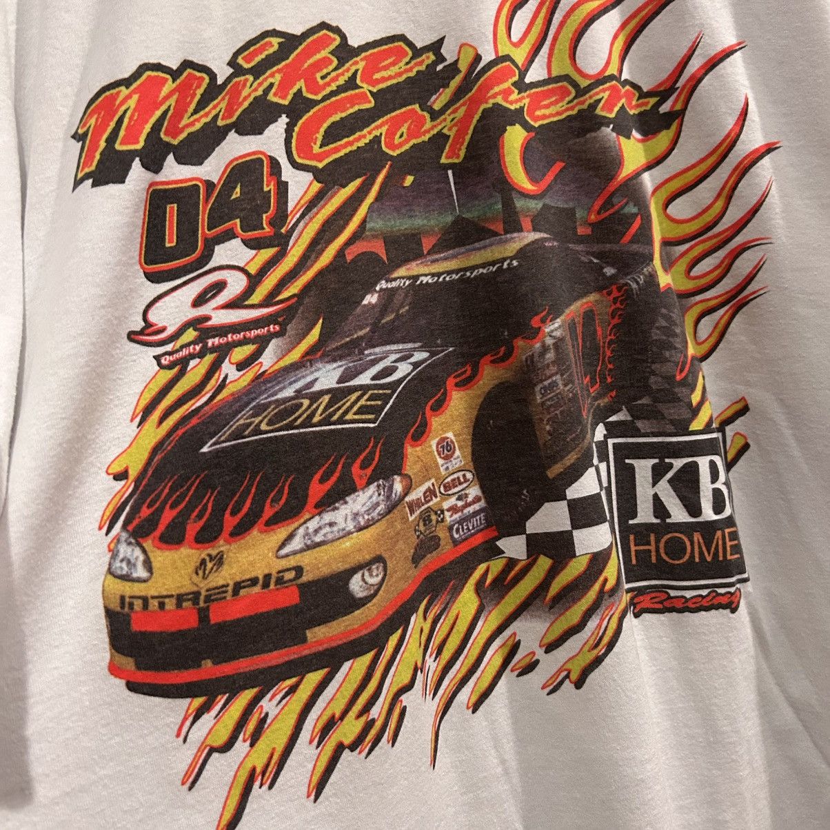 NASCAR VTG 2000s Mike Cope NASCAR TEE Size US XXL / EU 58 / 5 - 2 Thumbnail