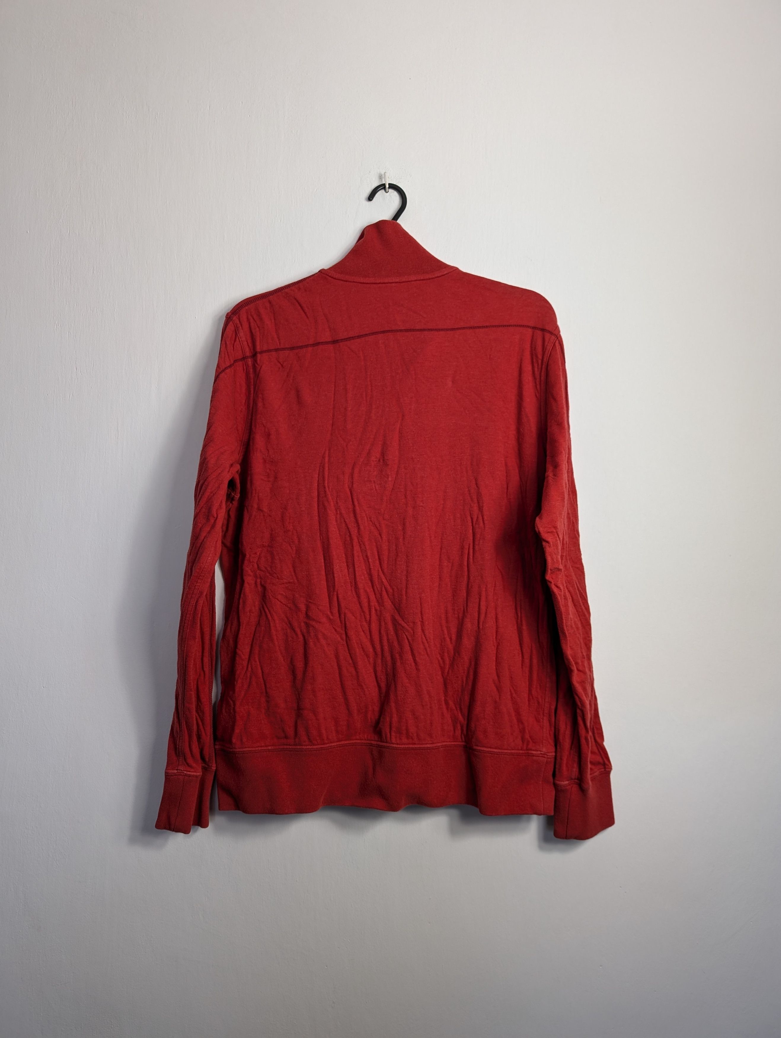 Nike Nike Men's Red Swoosh Zip-Up Hoodie Vintage Football Size US XL / EU 56 / 4 - 4 Thumbnail