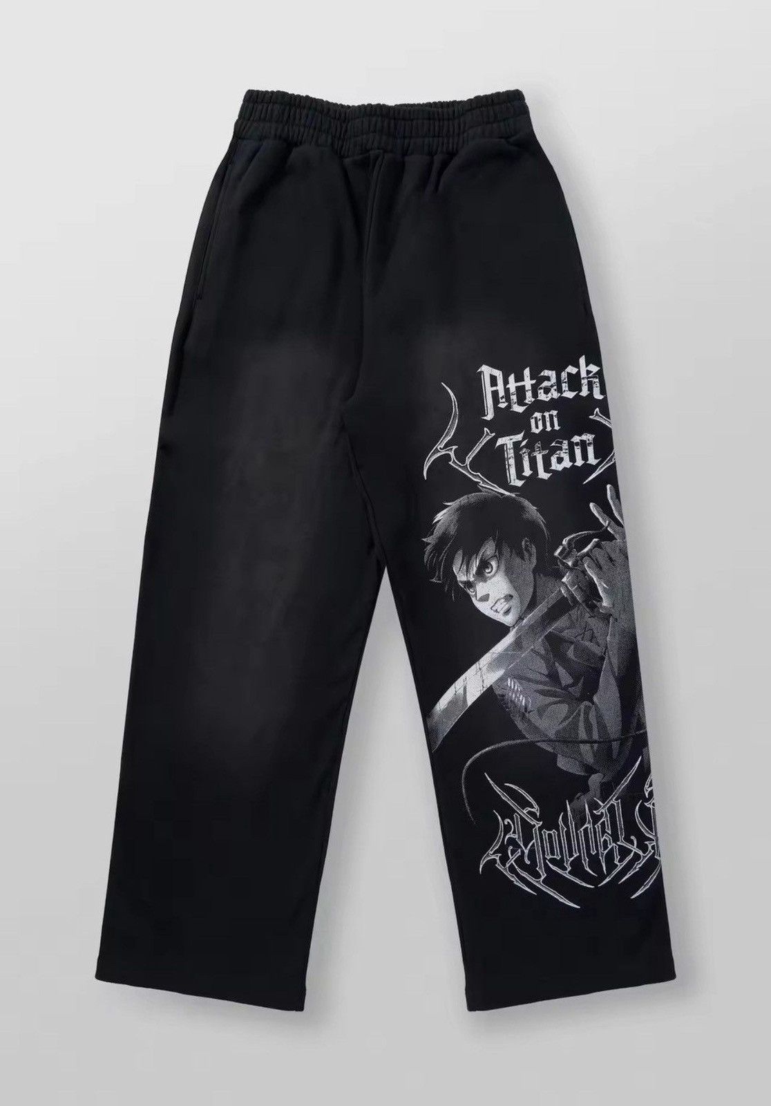 Anime × Japanese Brand Anime Attack On Titan Jogger Pant Size US 29 - 4 Thumbnail