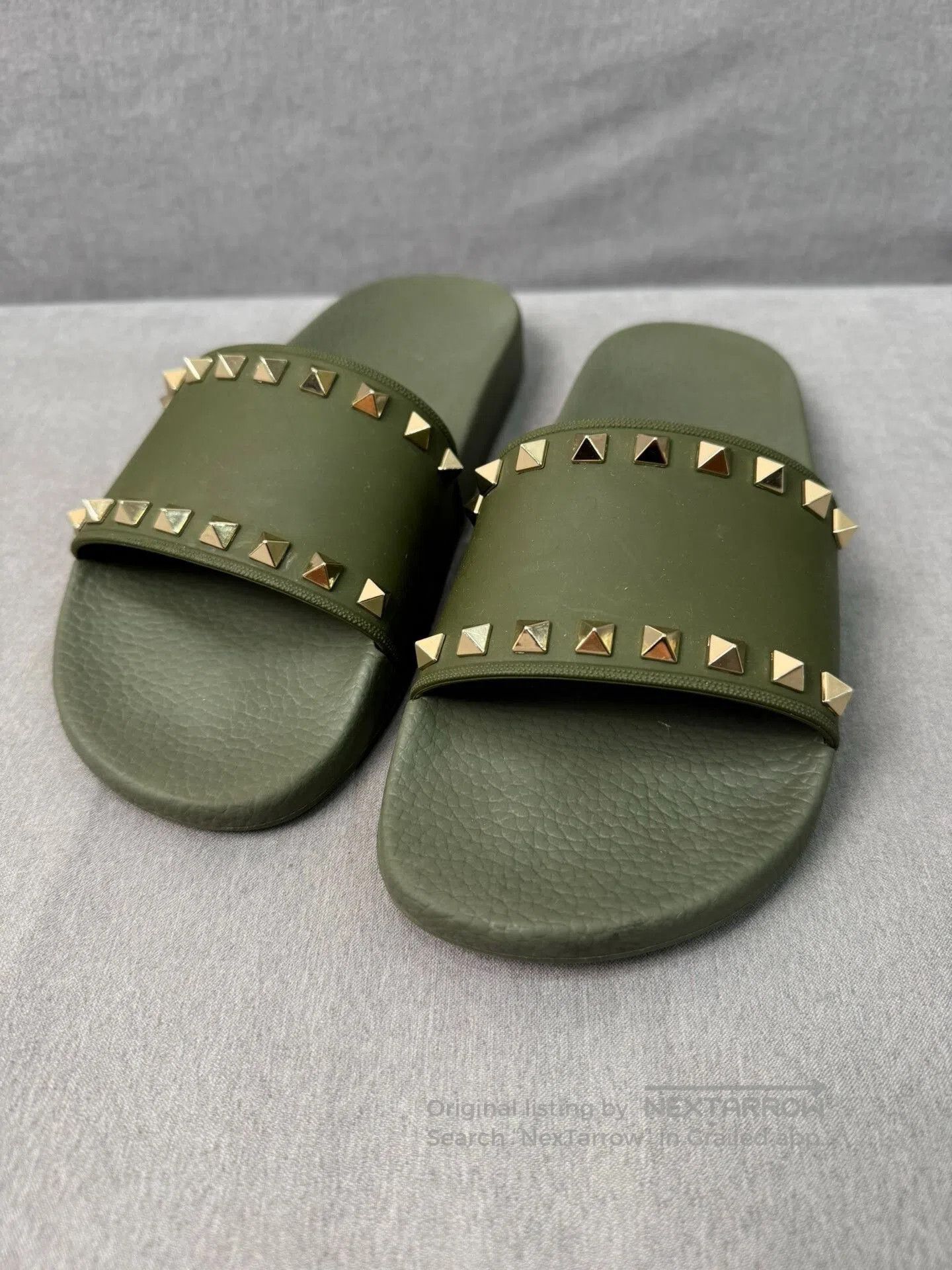 Valentino Valentino Studded Slippers. Size US 7 / IT 37 - 3 Thumbnail