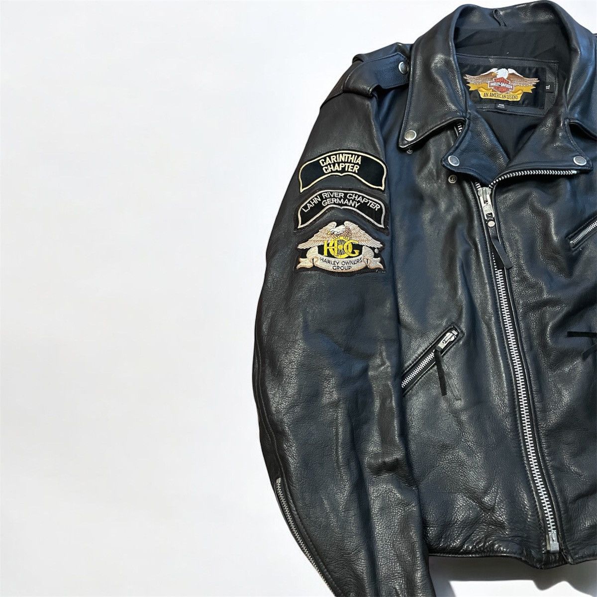 Harley Davidson Vintage Harley Davidson Leather Jacket Motorcycle Fashion Size US XL / EU 56 / 4 - 3 Thumbnail