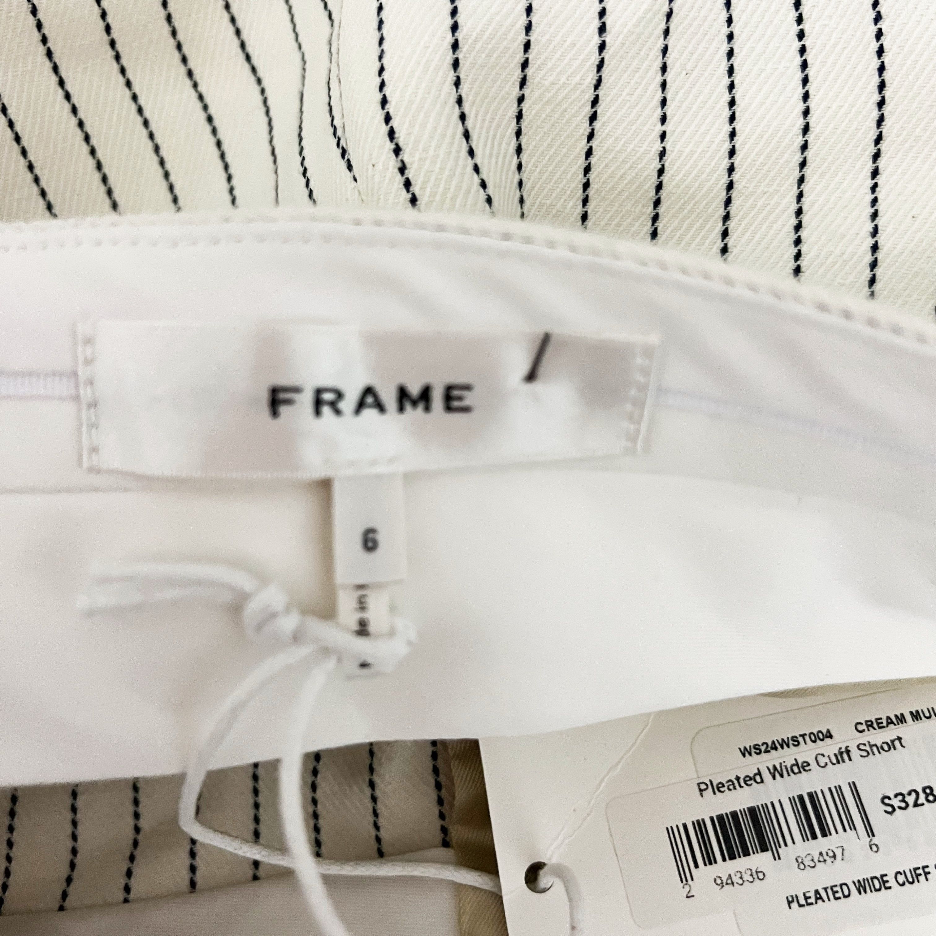 Frame NEW Frame Pleated Wide Cuff High Waisted Twill Size 28" / US 6 / IT 42 - 2 Thumbnail