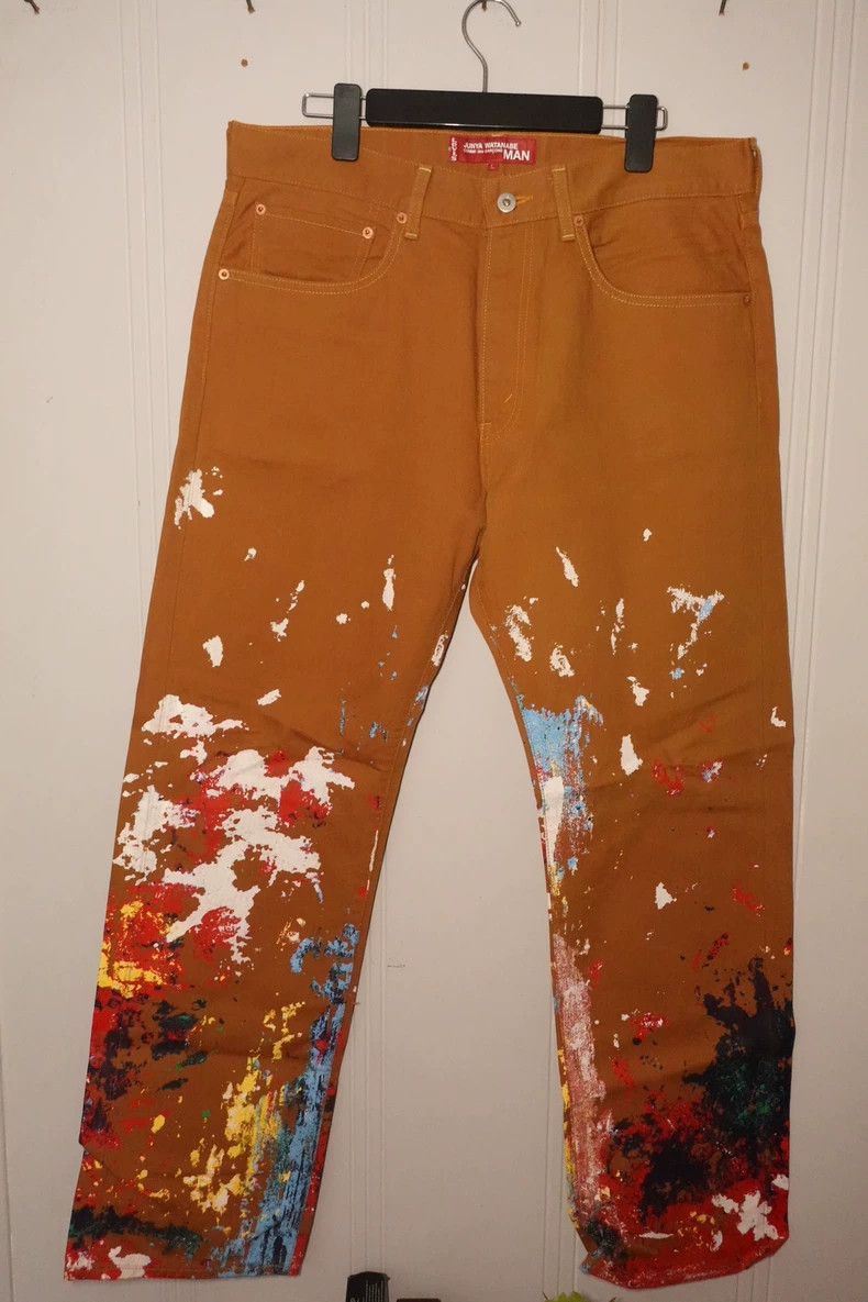 Junya Watanabe Junya Watanabe Size37 Ink-splashed jeans Size 24" / US 00 / IT 34 - 1 Thumbnail