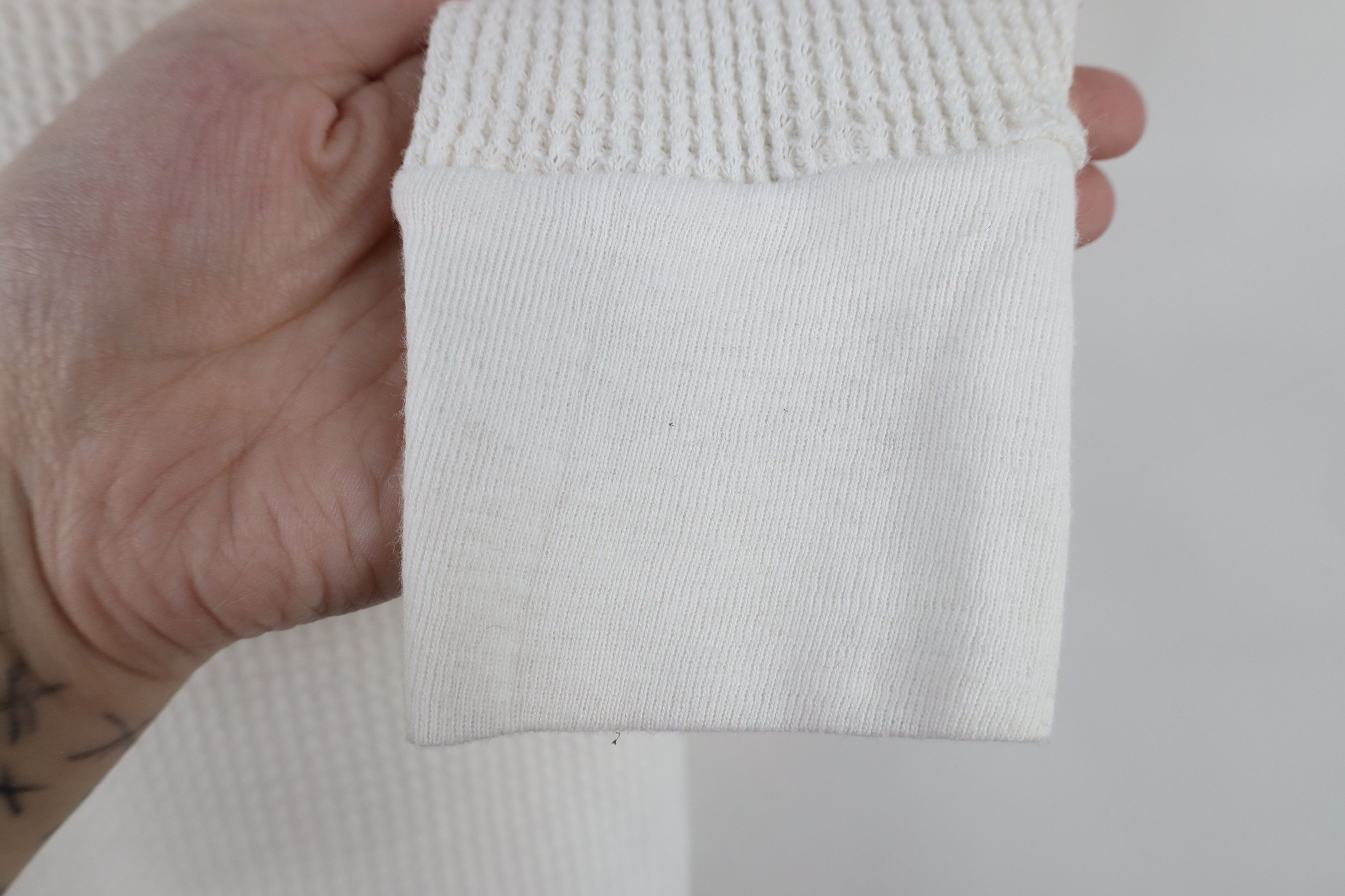 Vintage Vintage 70s Streetwear Waffle Knit Long Sleeve T-Shirt USA Size L / US 10 / IT 46 - 7 Thumbnail