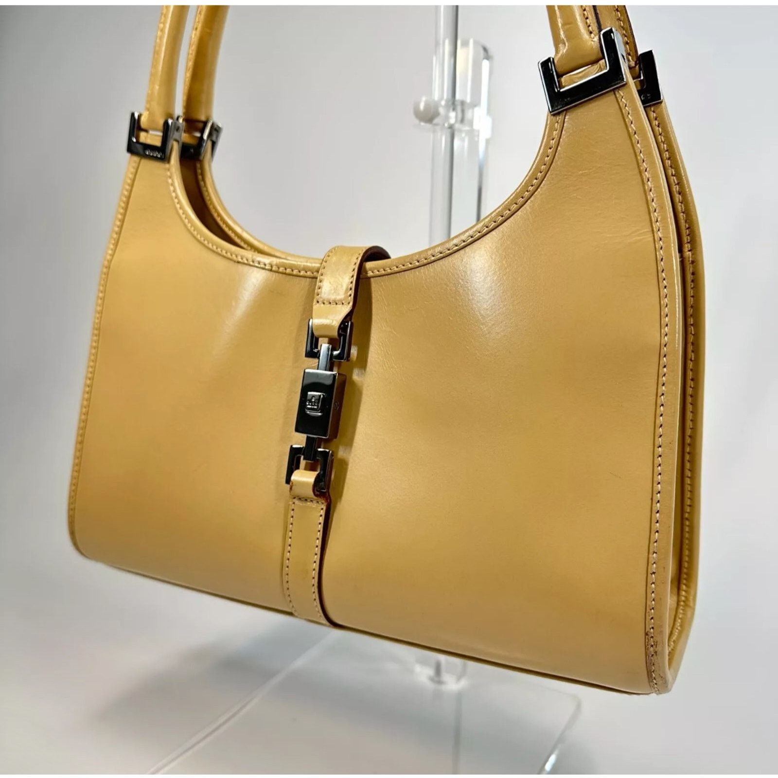 image of Gucci Jackie Hand Bag in Beige, Women's