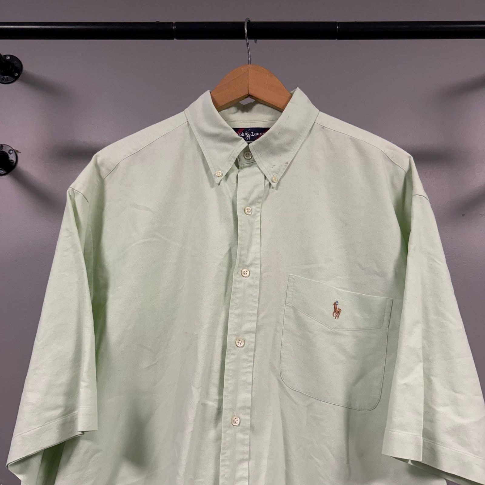 Polo Ralph Lauren Polo Ralph Lauren Big Shirt 100% cotton green button up Size US XL / EU 56 / 4 - 2 Thumbnail