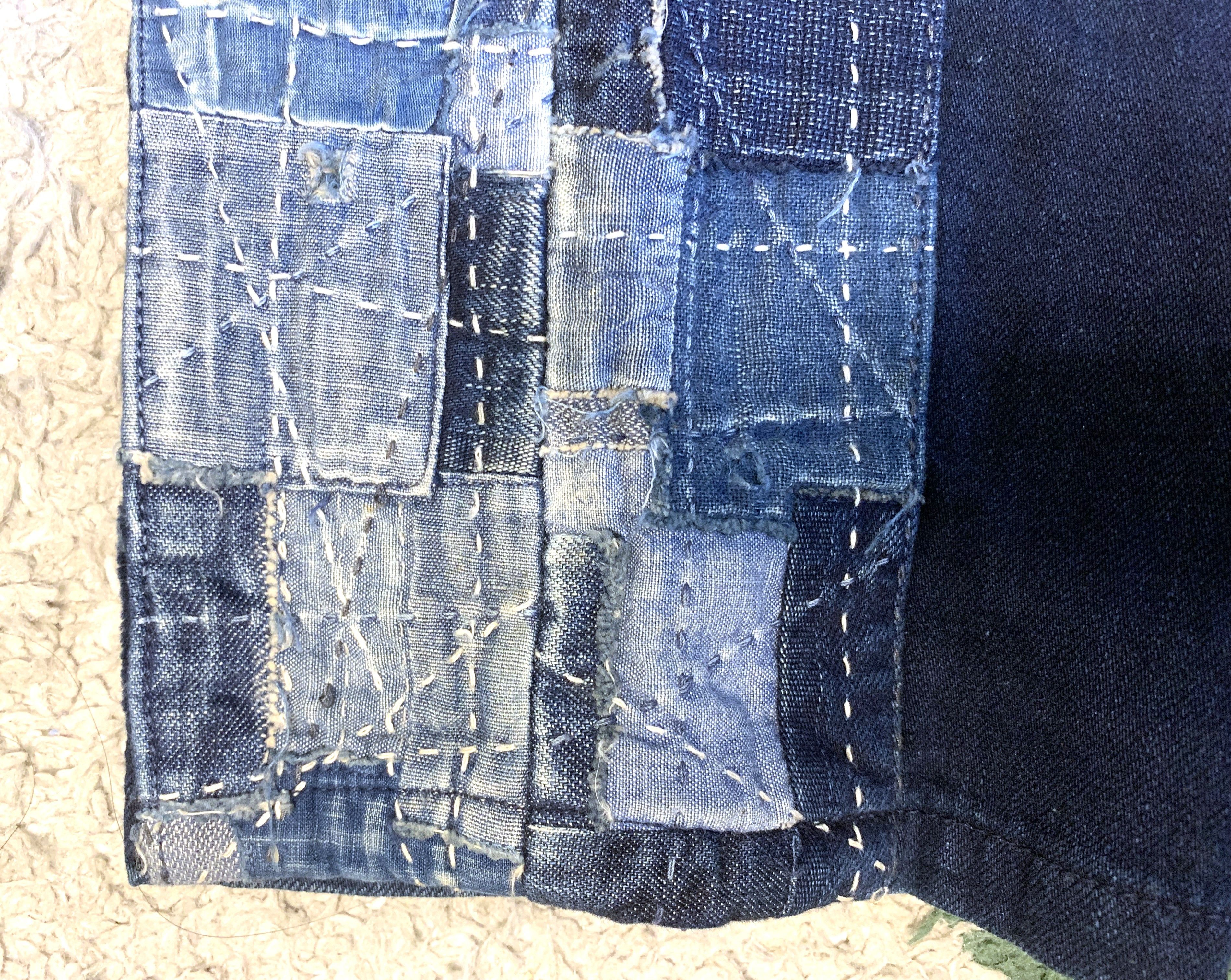 FunSet of Art Funset of Art sashiko indigo dyed pants, size M (32”) Size US 32 / EU 48 - 9 Thumbnail