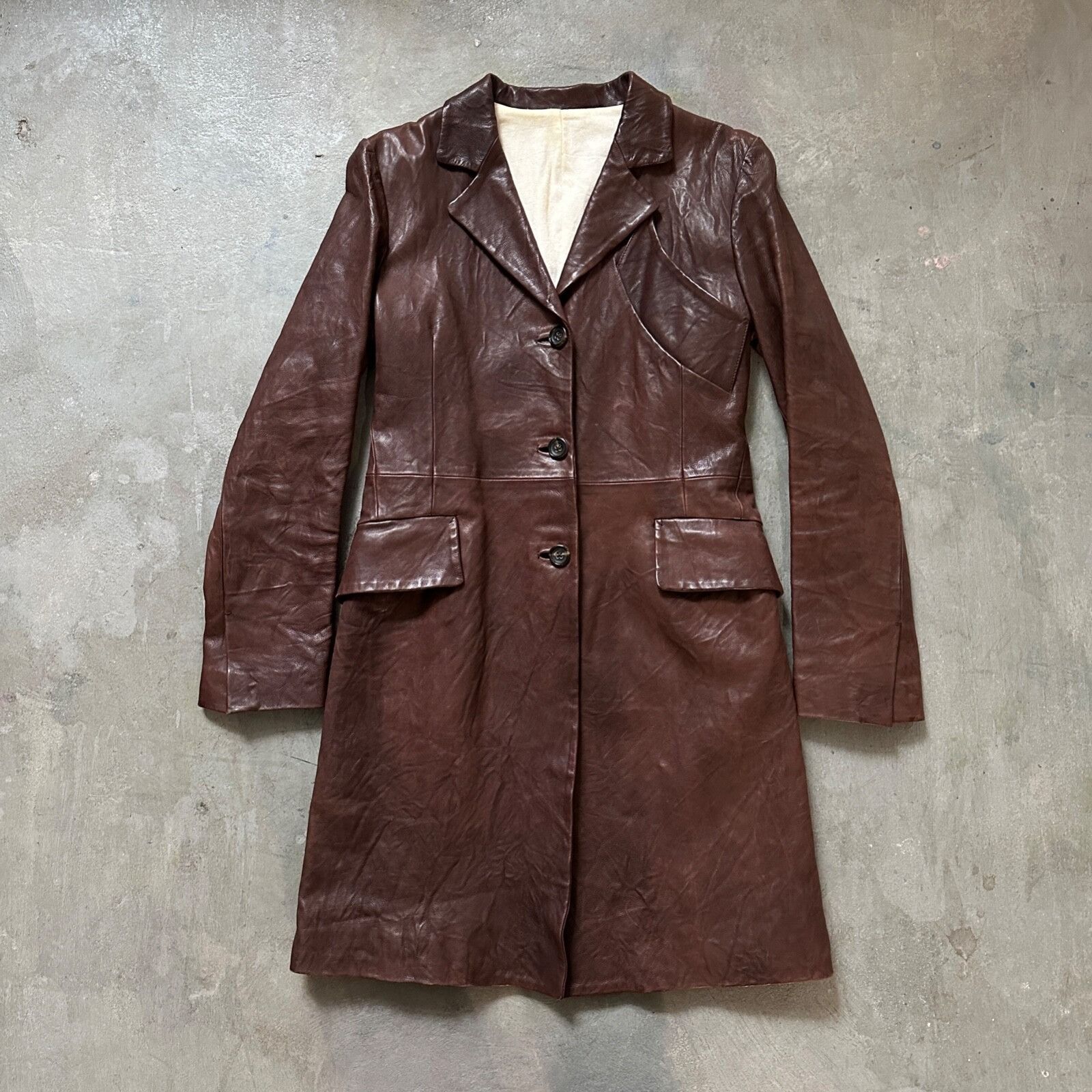Jil Sander Vintage Real Leather Coat 8945AC