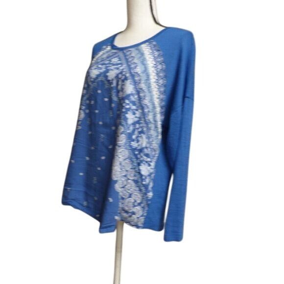 Other Style and Co Printed Front Mixed Media Too, Blue, XL Size XL / US 12-14 / IT 48-50 - 5 Thumbnail
