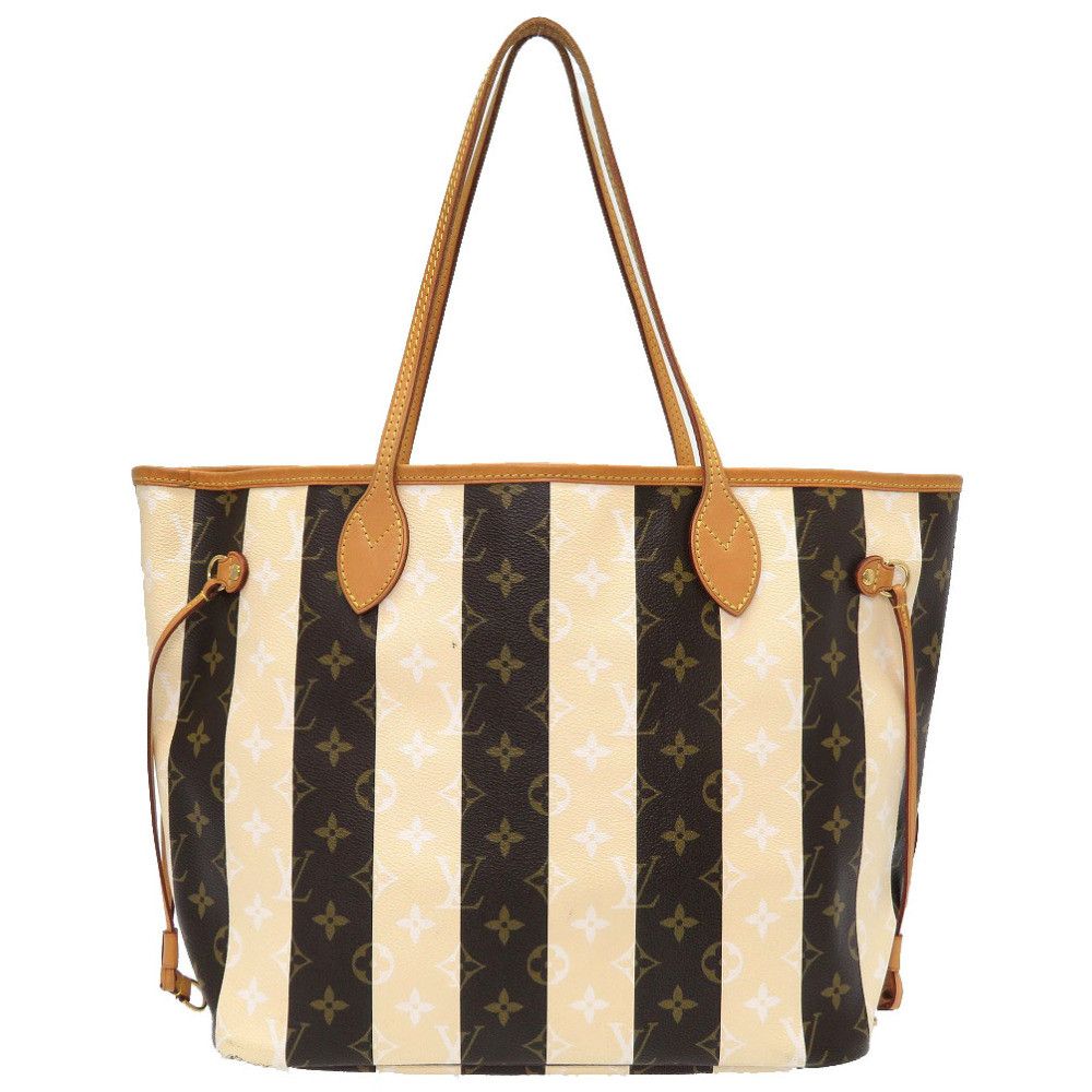 image of Louis Vuitton Monogram Rayule Neverfull Mm Tote Bag in Brown, Women's
