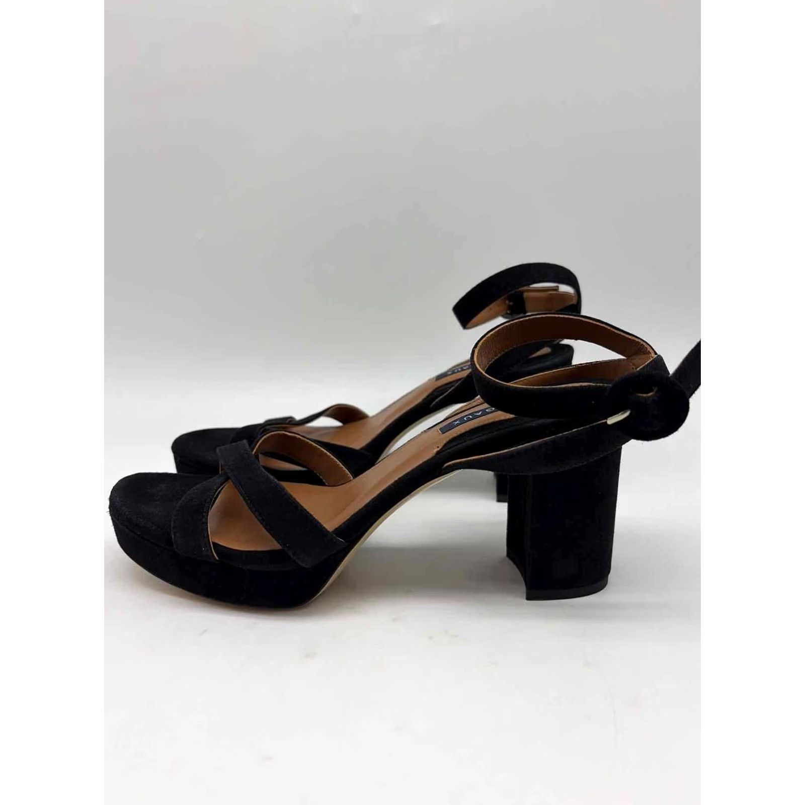 Vintage Margaux Strappy Black Size Heels Size US 9 / IT 39 - 2 Thumbnail