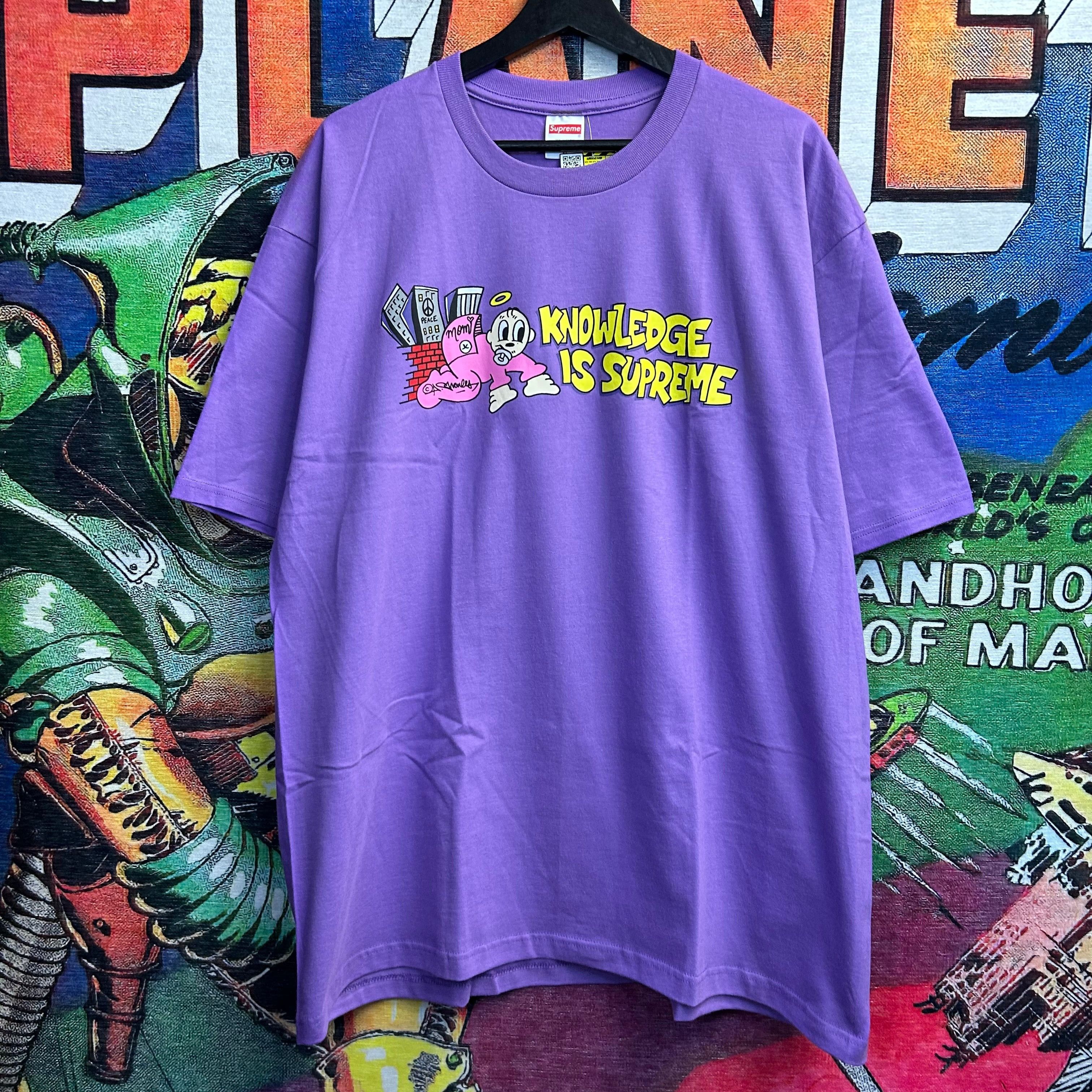 image of Supreme Knowledge Tee Size XL in Lavender, Men's