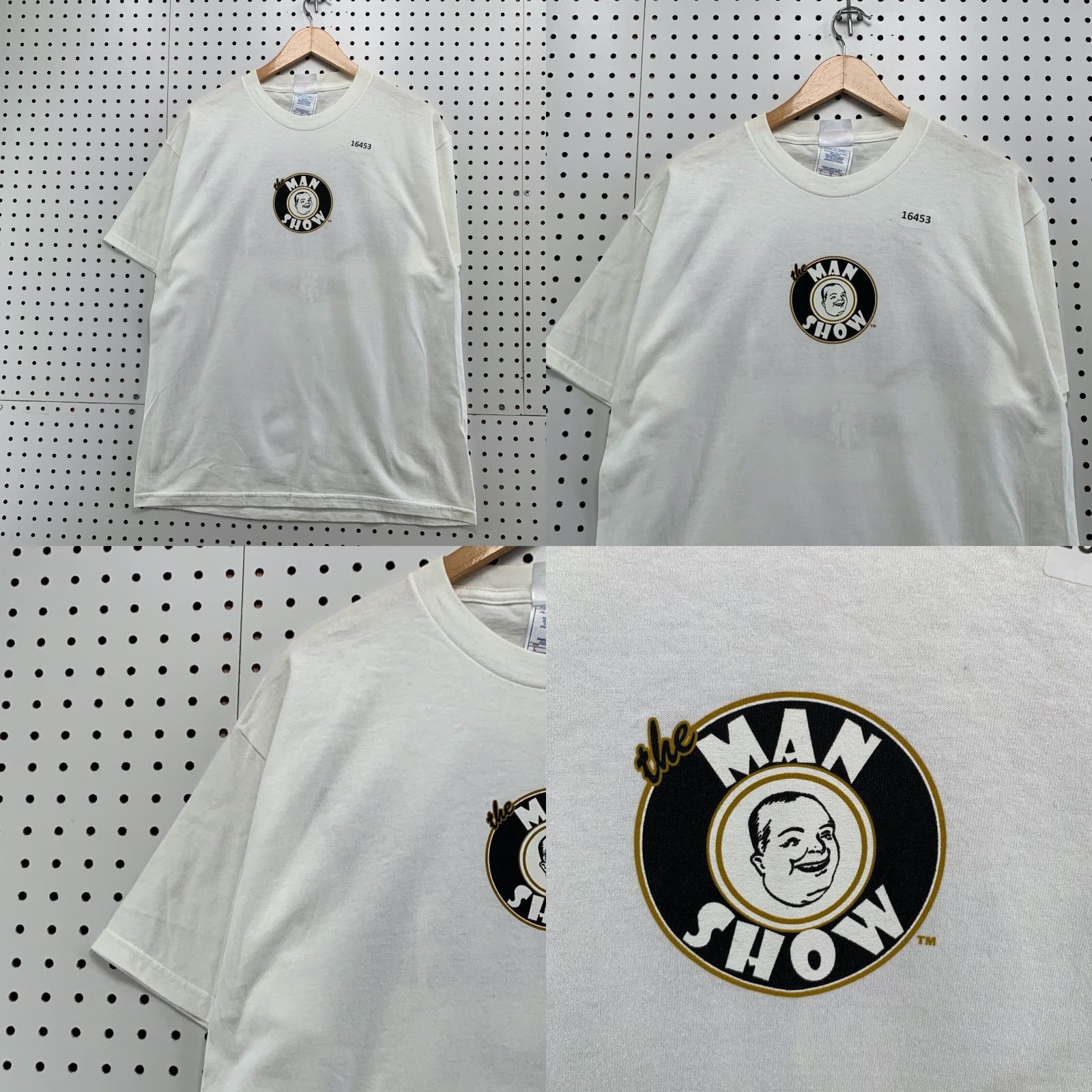 Vintage VINTAGE Man Show Shirt Adult Large Beer Handler Graphic White Short Sleeve TEE Mens Large White Beer Theme 90s Dreamin Motion Size US L / EU 52-54 / 3 - 8 Thumbnail