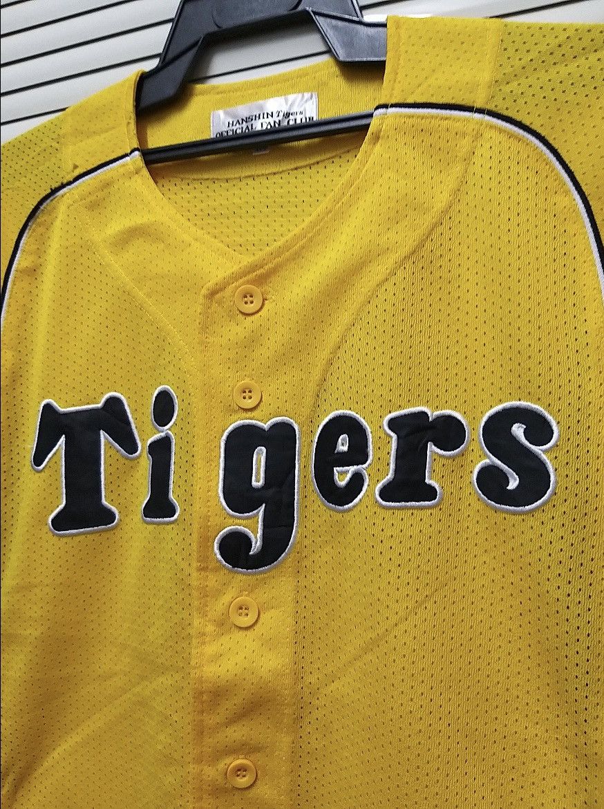 Mizuno Nice💥💥VINTAGE MIZUNO HANSHIN TIGERS NPB BASEBALL JERSEY #7 Size US M / EU 48-50 / 2 - 3 Thumbnail