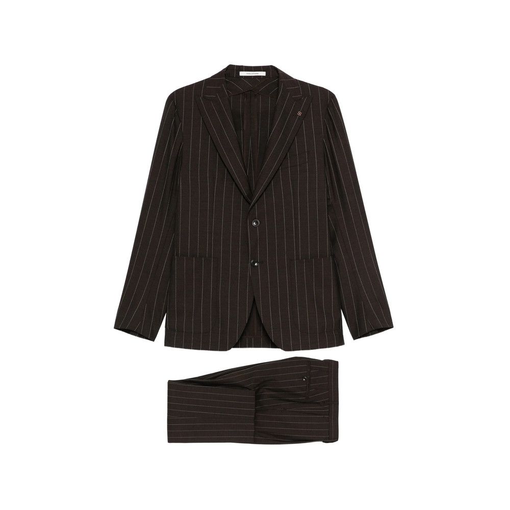 Tagliatore Tagliatore BROWN Suits - Single Breasted Suits Size US XXL / EU 58 / 5 - 1 Thumbnail