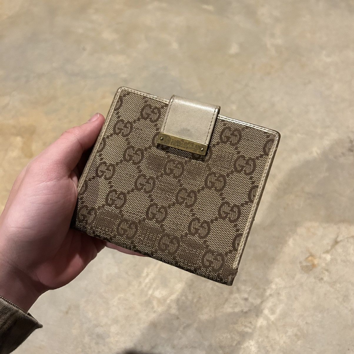 Designer × Gucci × Vintage Vintage Gucci GG Monogram Canvas Compact Wallet Rare Size ONE SIZE - 2 Thumbnail