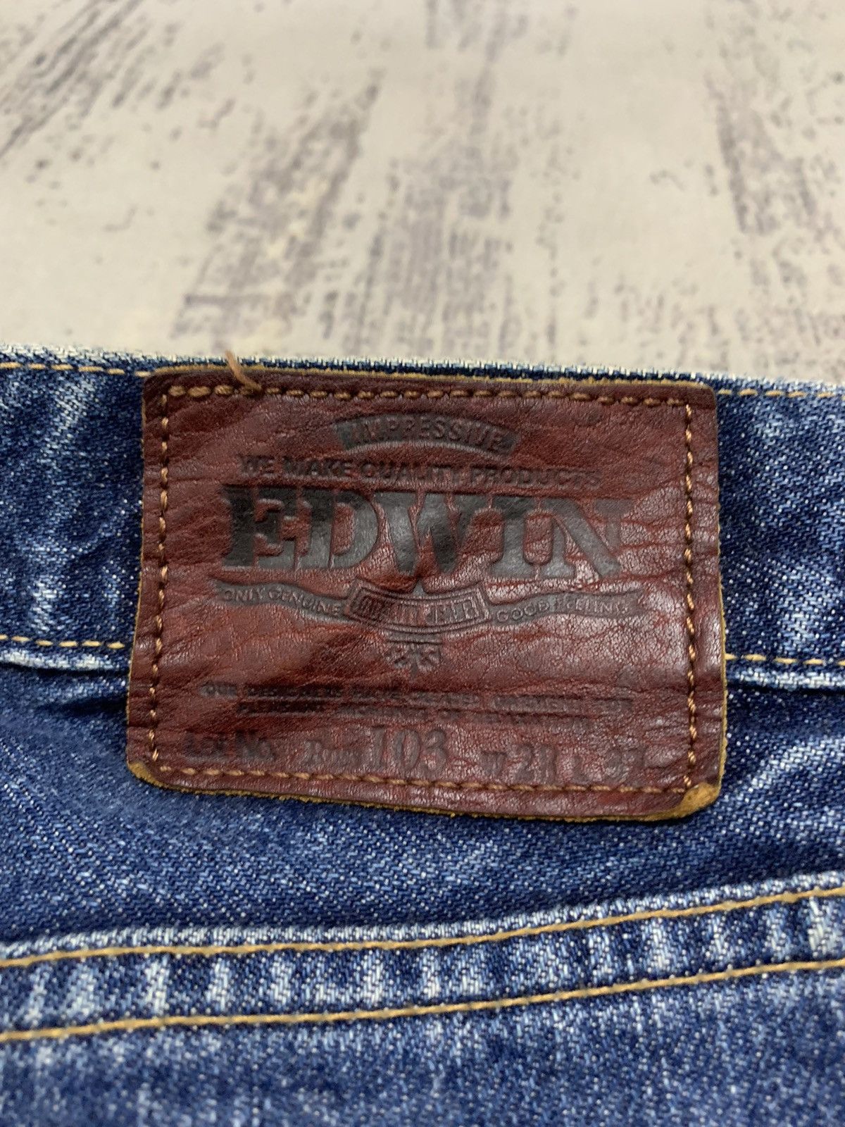 Japanese Brand Edwin Distressed Denim Jeans Japanese Archive Size US 28 / EU 44 - 16 Thumbnail
