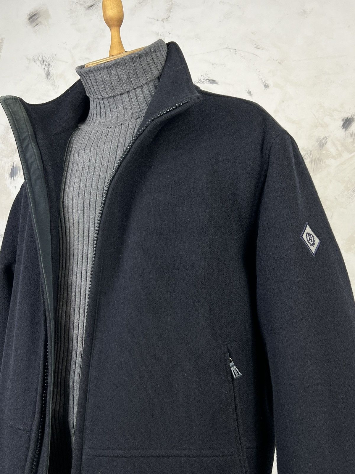 Henri Lloyd Vintage Henri Lloyd Navy Wool Bomber Jacket Size M Size US M / EU 48-50 / 2 - 3 Thumbnail
