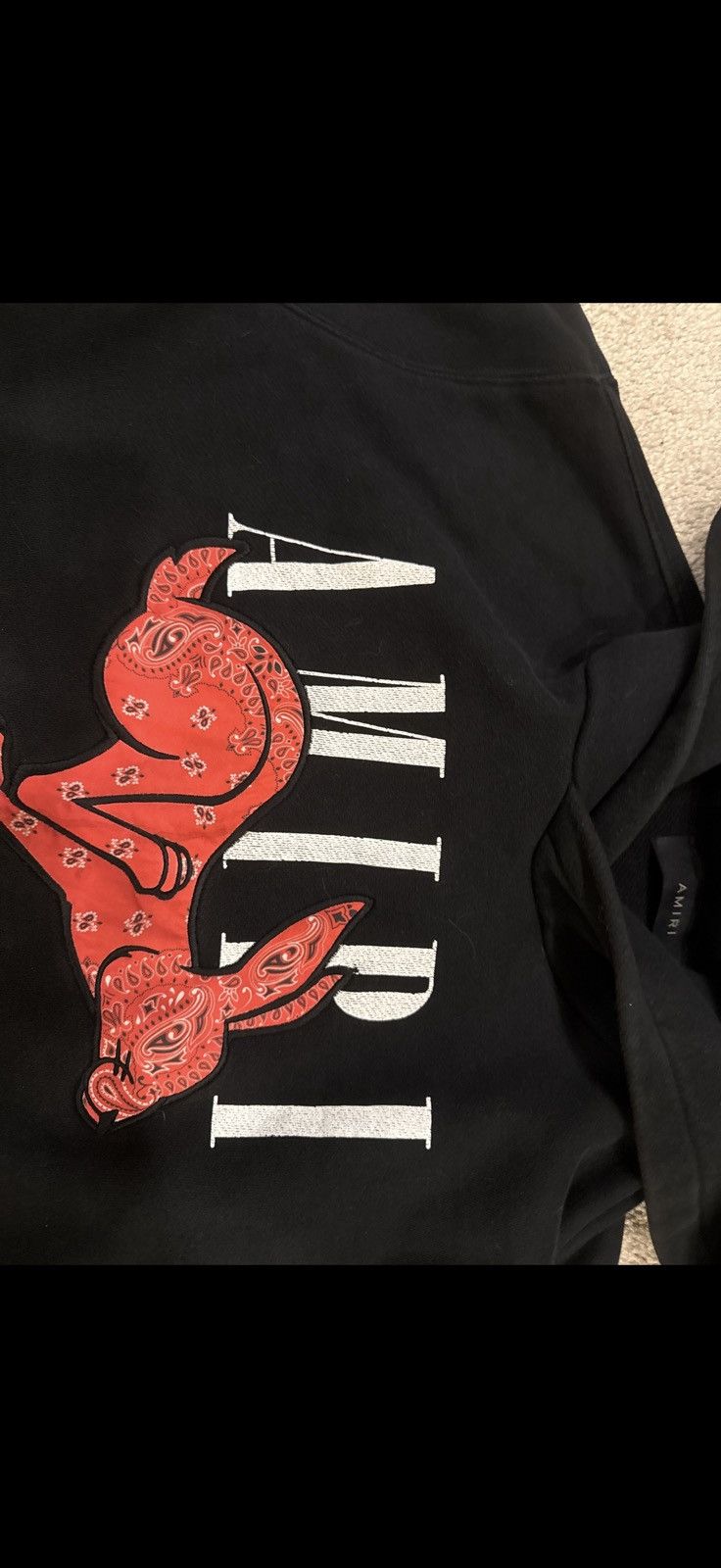 Amiri Lunar New Year Rabbit logo amiri hoodie Size US M / EU 48-50 / 2 - 3 Thumbnail