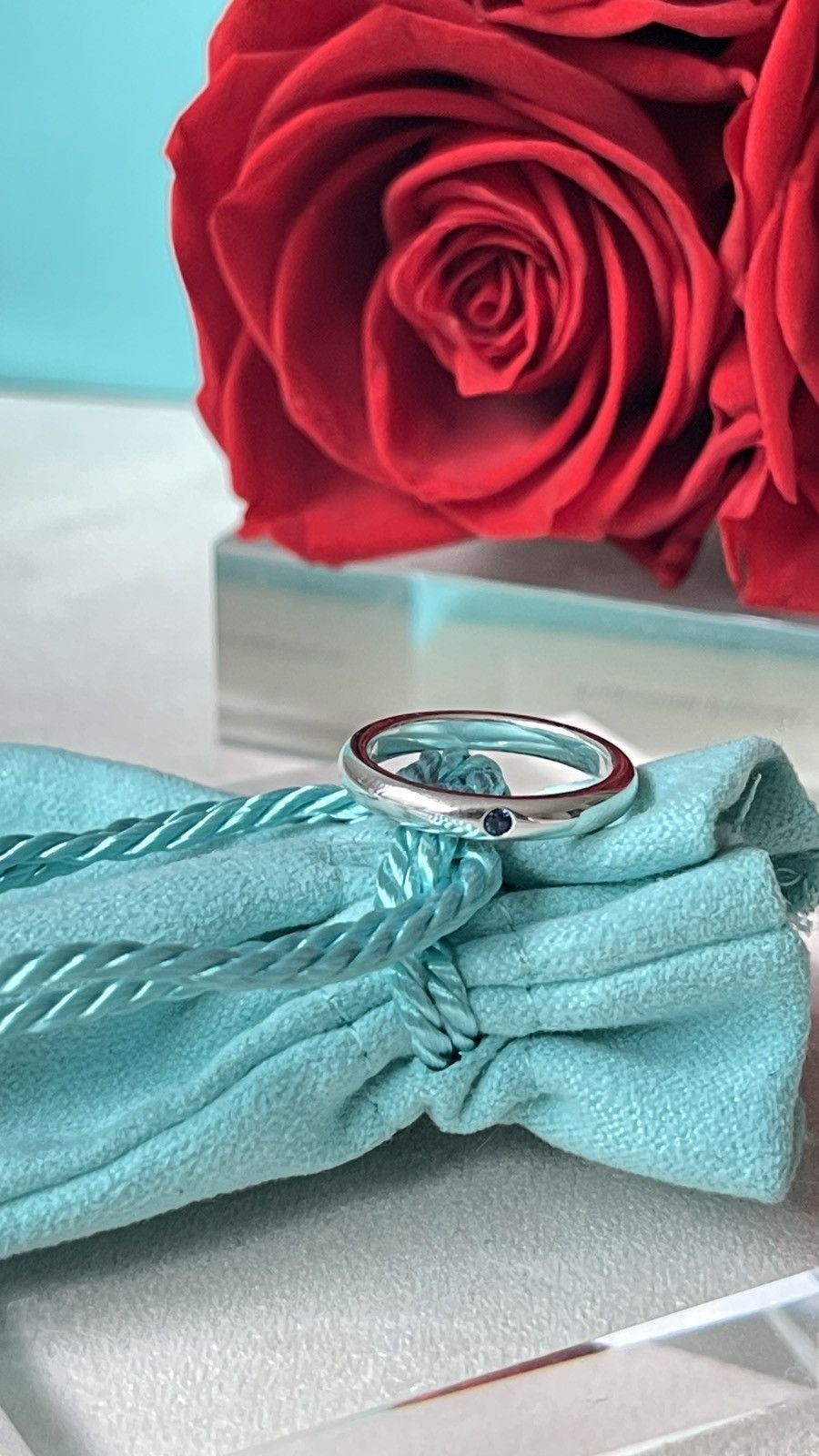Tiffany & Co. Tiffany & Co Silver Peretti Blue Sapphire Ring 5 NEW $450 Size ONE SIZE - 9 Thumbnail