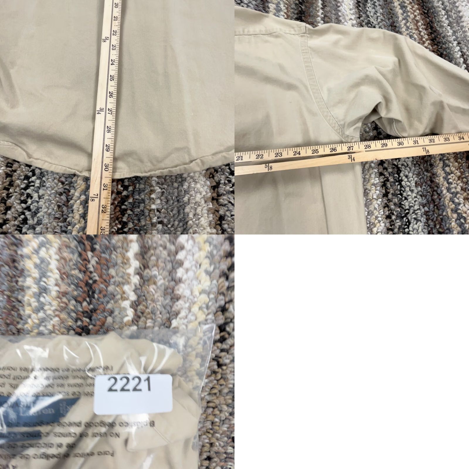 Ralph Lauren Ralph Lauren Shirt Men XL Tan Brown Button Up Twill Denim VTG Y2K Button-Front Casual Classic Size 46R - 8 Thumbnail