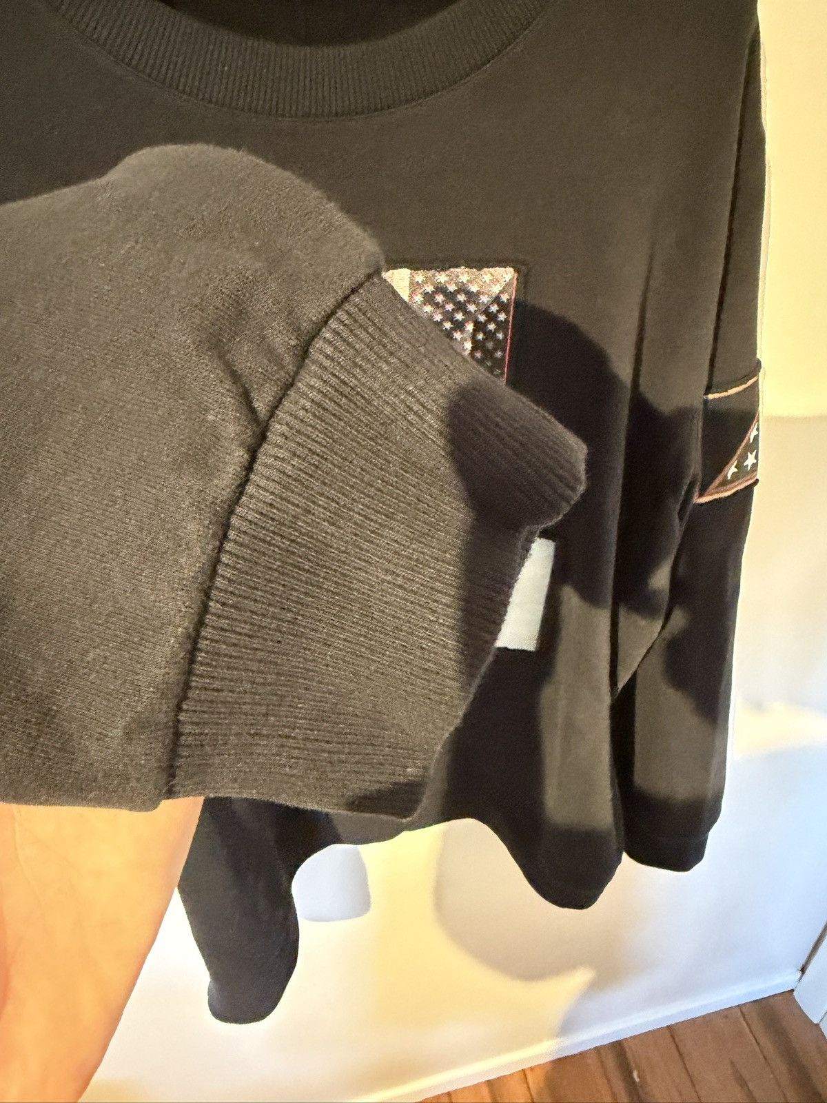 Givenchy American Flag Patch Crewneck Sweatshirt SS16 Cuban fit Size US XL / EU 56 / 4 - 7 Thumbnail