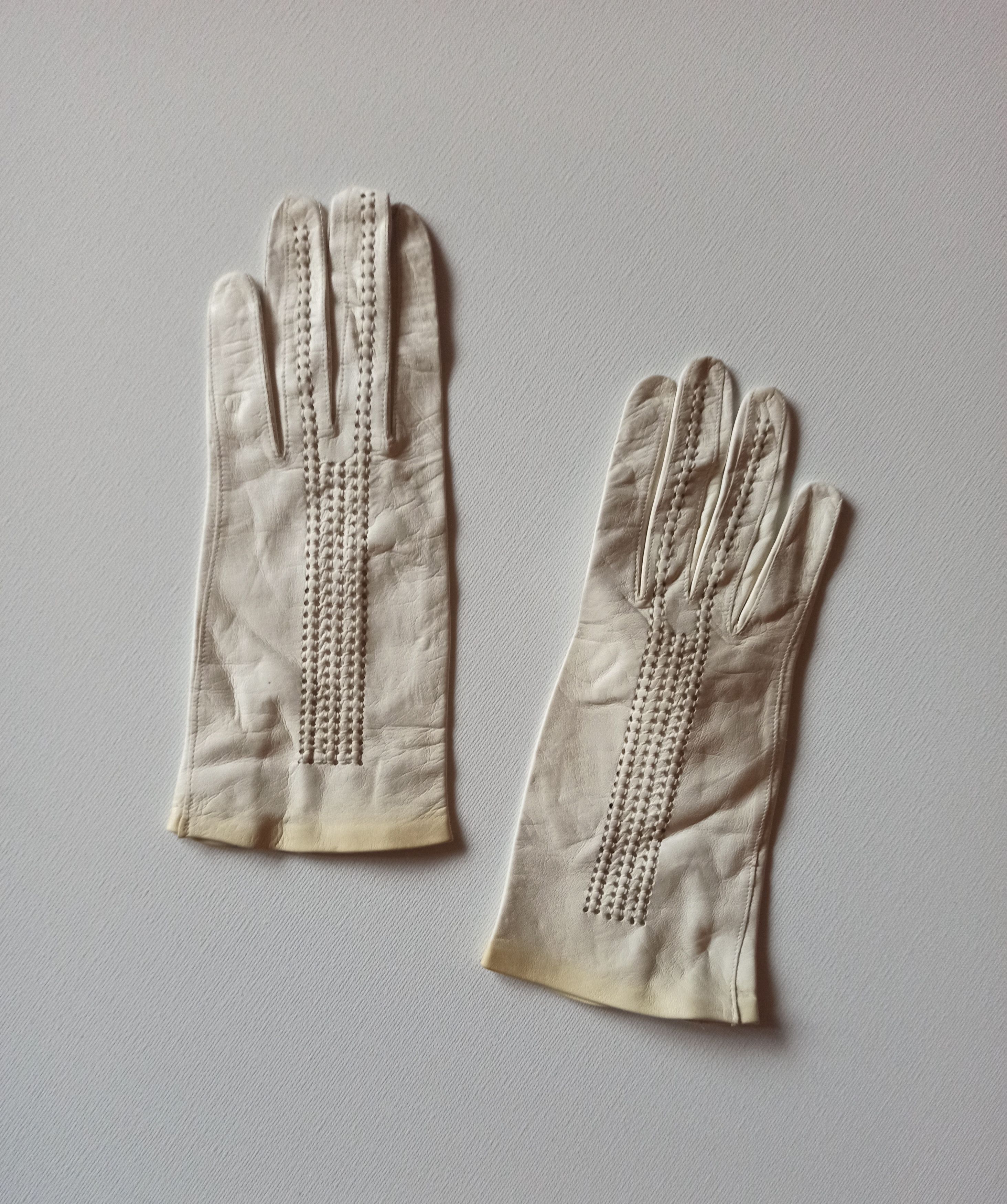Vintage Vintage leather gloves Size ONE SIZE - 1 Thumbnail