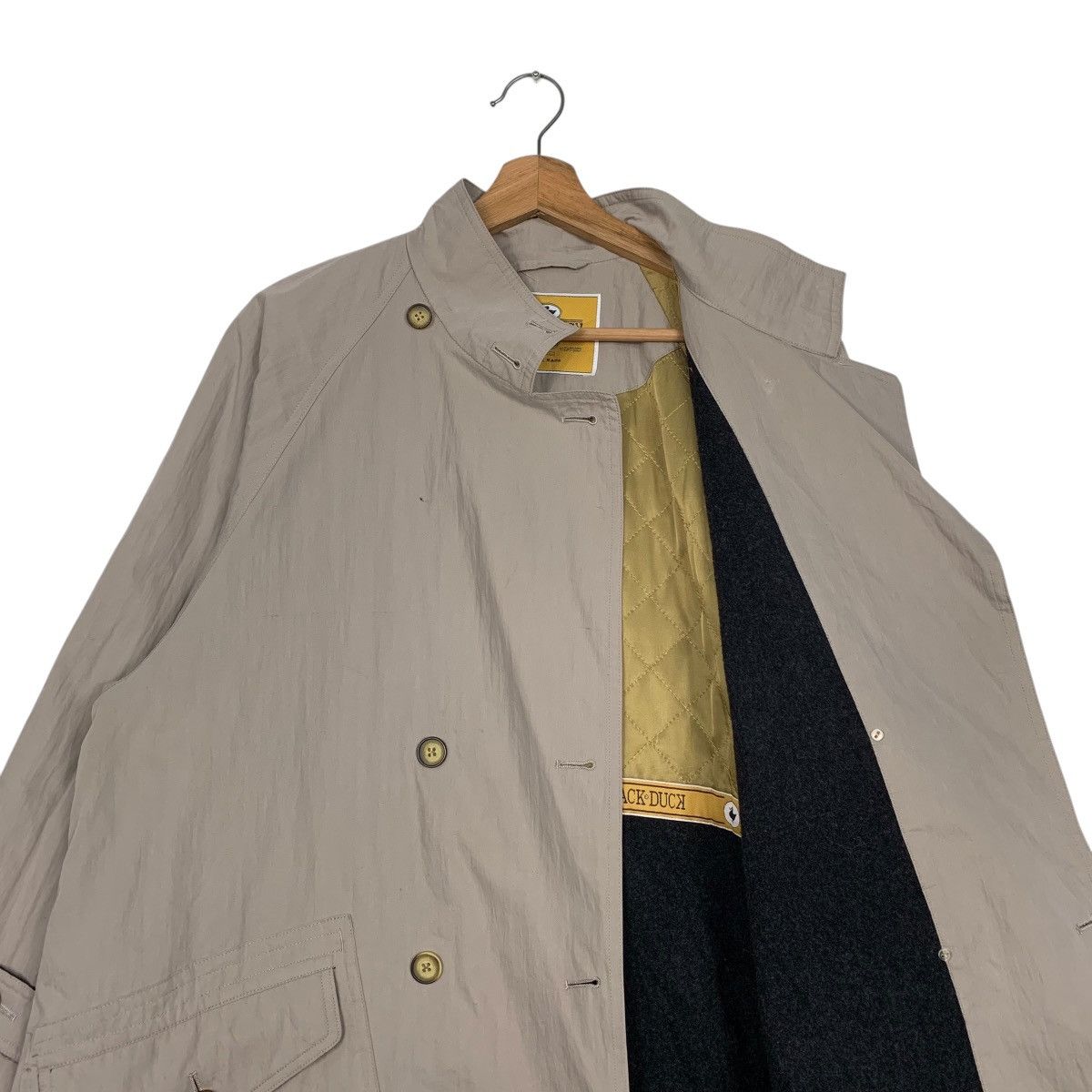 Japanese Brand Japanese Brand Black Duck Double Breasted Overcoat Size L / US 10 / IT 46 - 11 Thumbnail