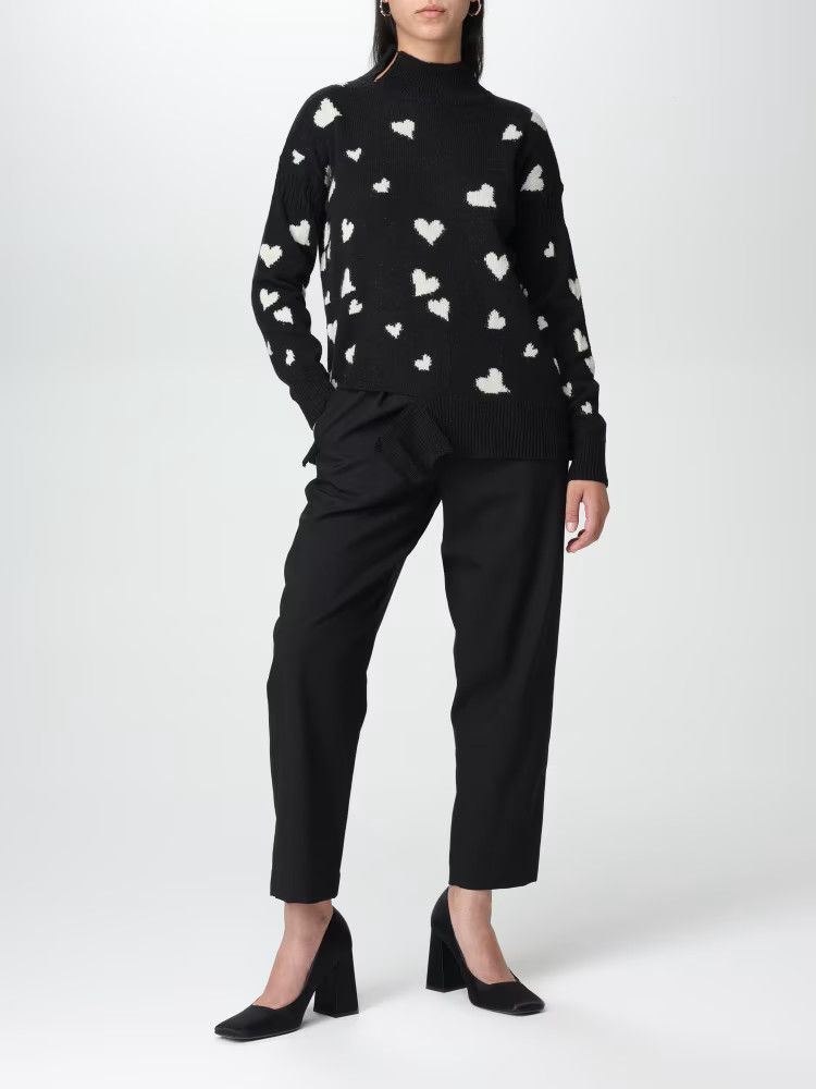 Marni o1y1125 Turtleneck Sweater in Black/White Size M / US 6-8 / IT 42-44 - 2 Thumbnail