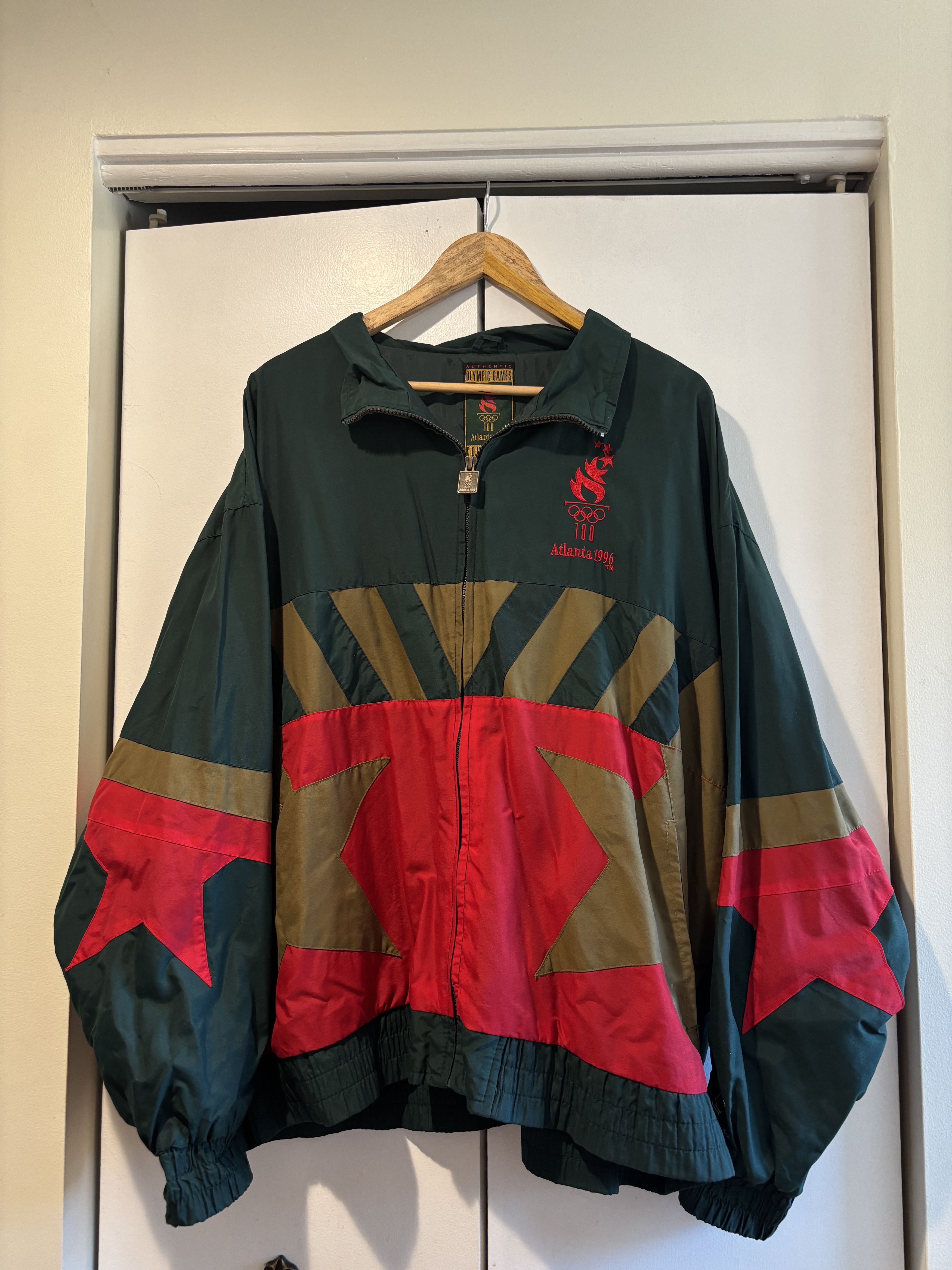 Logo Athletic × Vintage Atlanta 1996 Official Team USA Olympic Windbreaker Jacket Size US XL / EU 56 / 4 - 2 Thumbnail