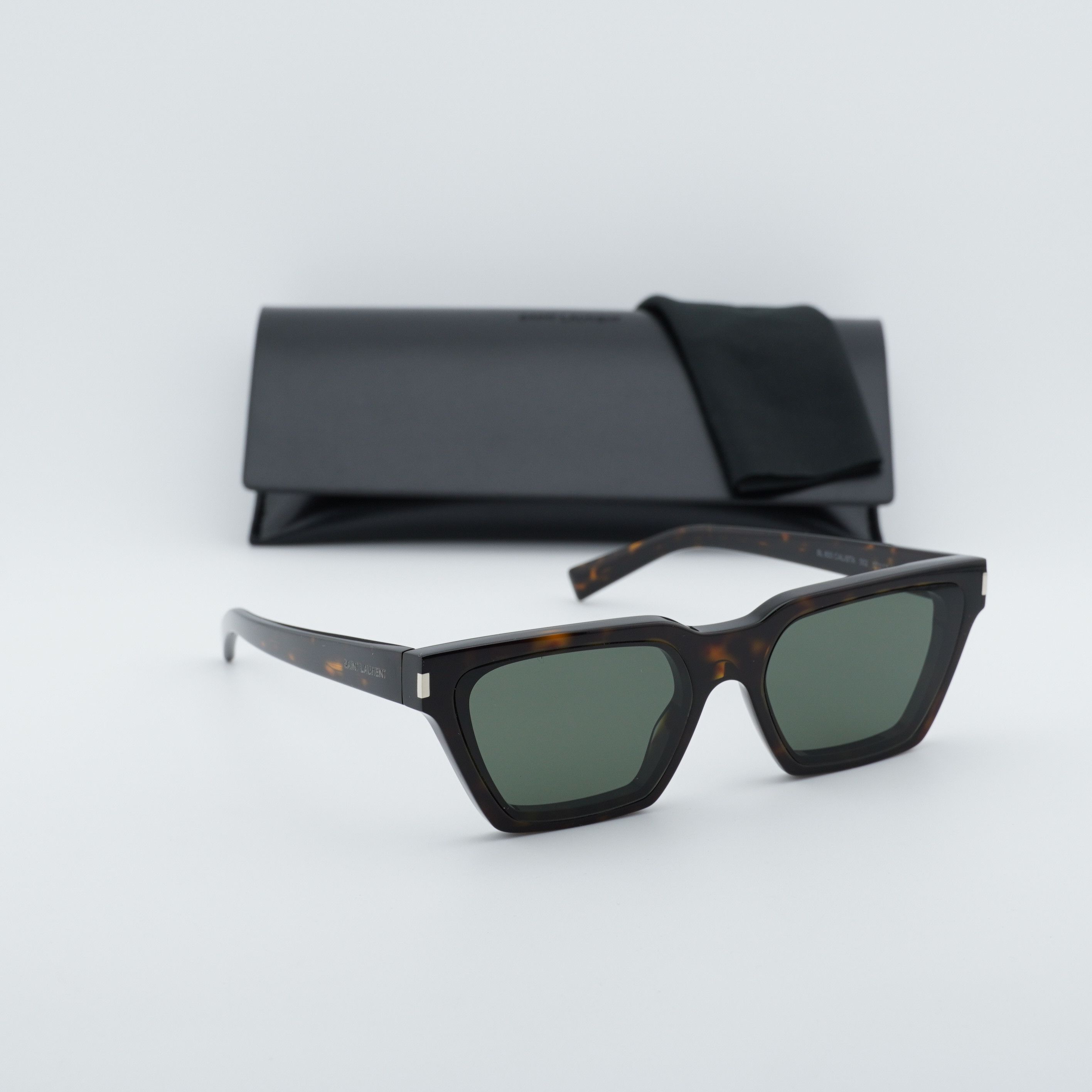 Saint Laurent Paris Saint Laurent SL633CALISTA 002 Sunglasses Havana Rectangle Size ONE SIZE - 11 Thumbnail