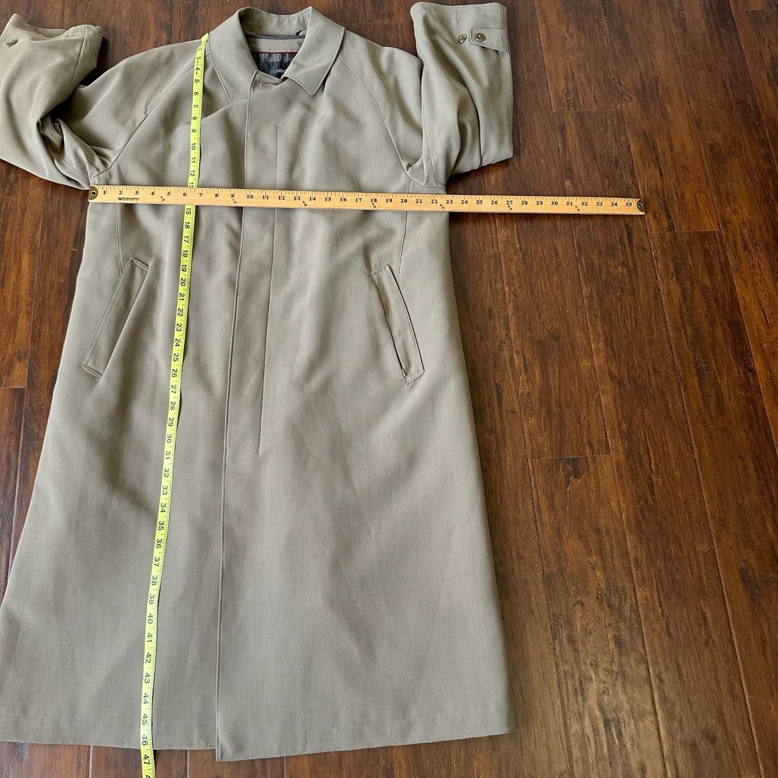Sanyo SANYO Trench Coat Earth Beige Lined Belted Breath Thermo NWT Size US M / EU 48-50 / 2 - 15 Thumbnail