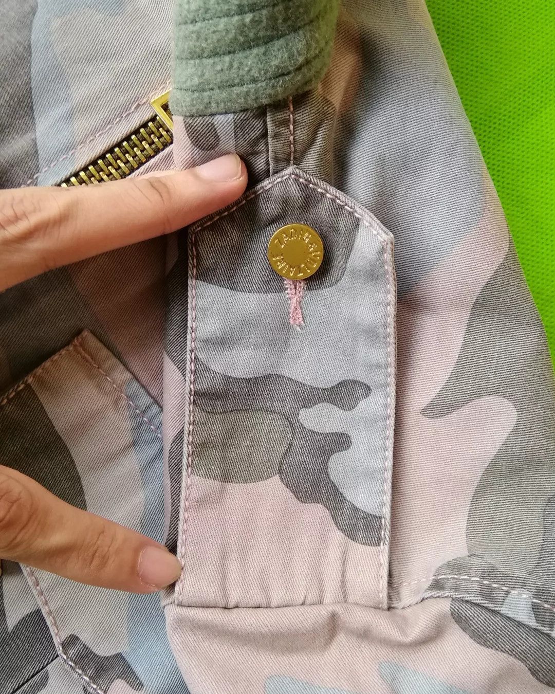 Zadig & Voltaire Zadig & Voltaire Army Camo Woman Zipper Jacket Size S / US 4 / IT 40 - 6 Thumbnail