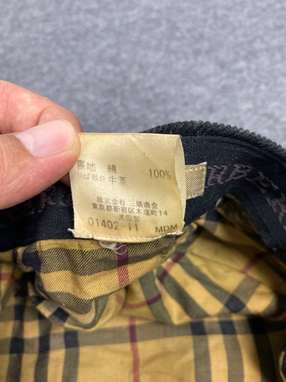 Burberry burberry london corduroy baretta hat nova checkered lining Size ONE SIZE - 9 Thumbnail