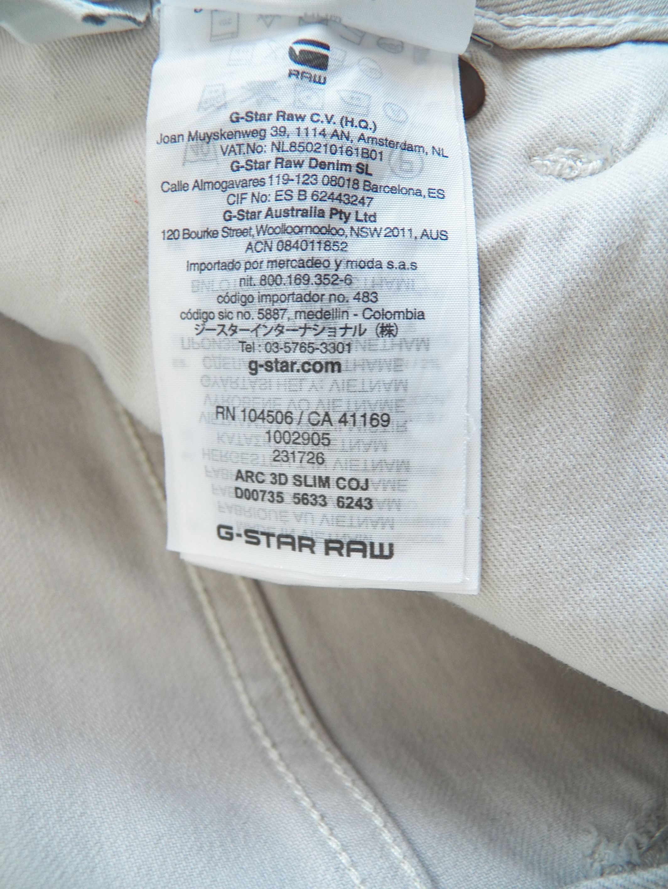 G-Star G-Star RAW Arc 3D Slim COJ Colored Jeans W31 L32 Overdyed Size US 31 - 6 Thumbnail