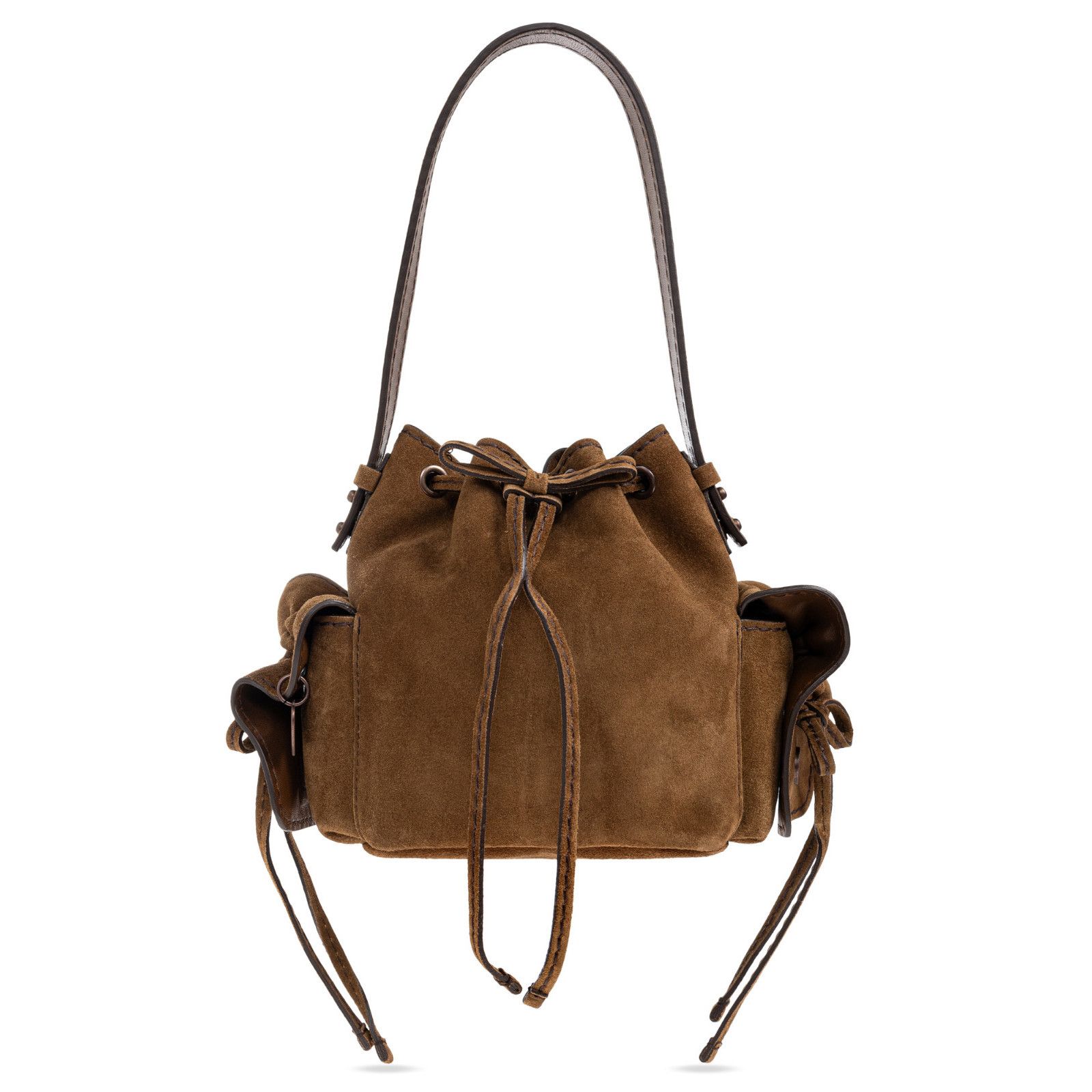 Acne Studios ACNE STUDIOS Brown Suede Shoulder Bag New & Authentic Size ONE SIZE - 1 Thumbnail