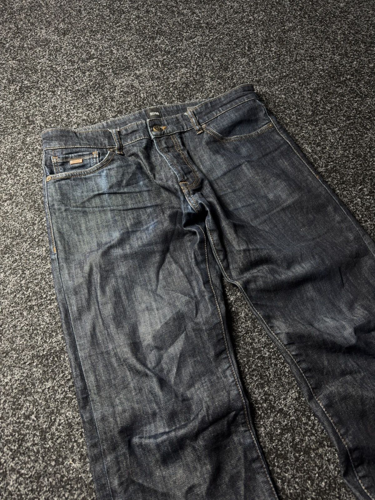 Hugo Boss Vintage 00s Y2K Hugo BOSS Retro Luxury Denim pants Jeans Size US 34 / EU 50 - 3 Thumbnail