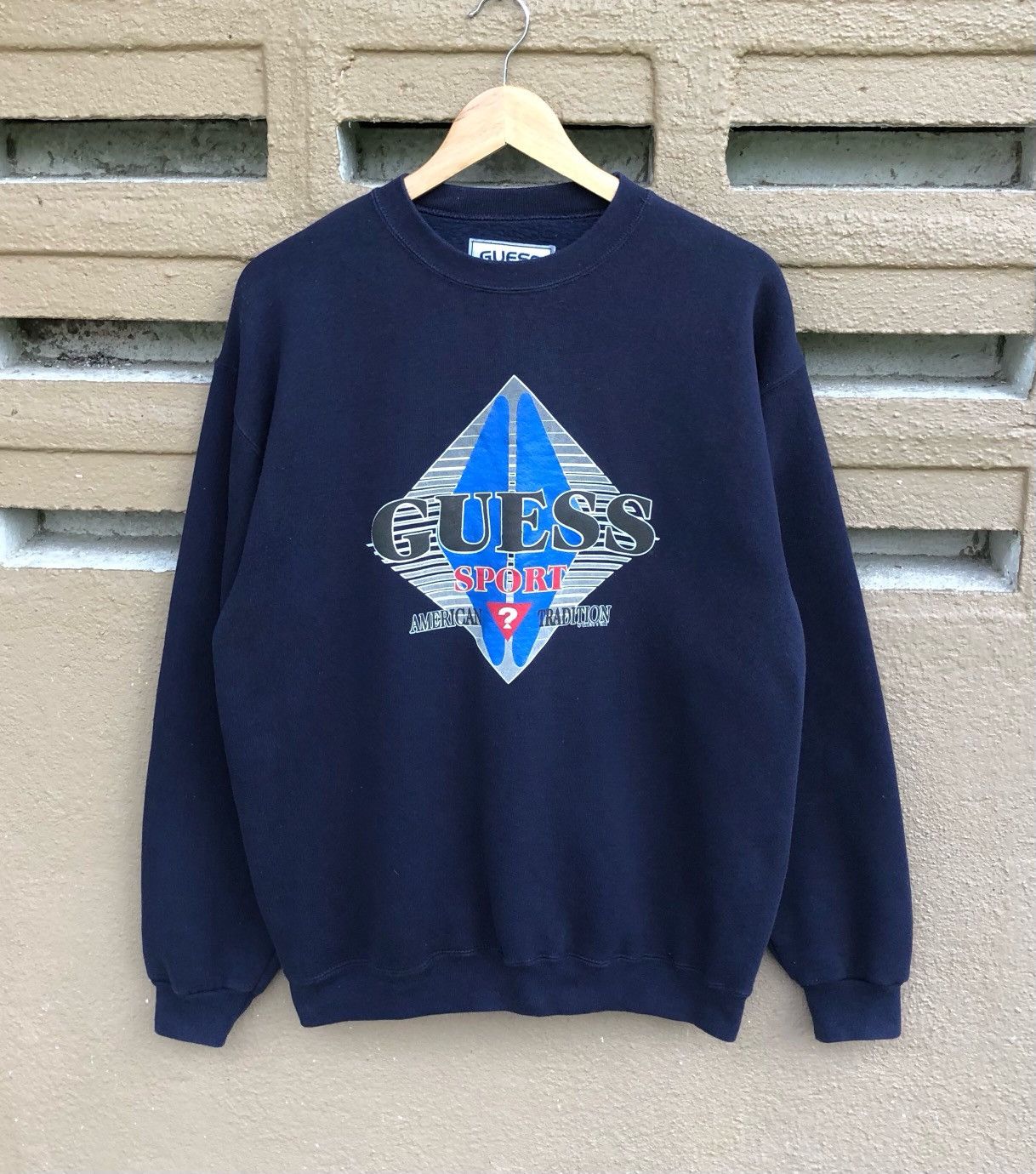 Georges Marciano Vintage Guess Sport Big Logo Sweatshirt Crewneck Made In USA Size US M / EU 48-50 / 2 - 2 Thumbnail