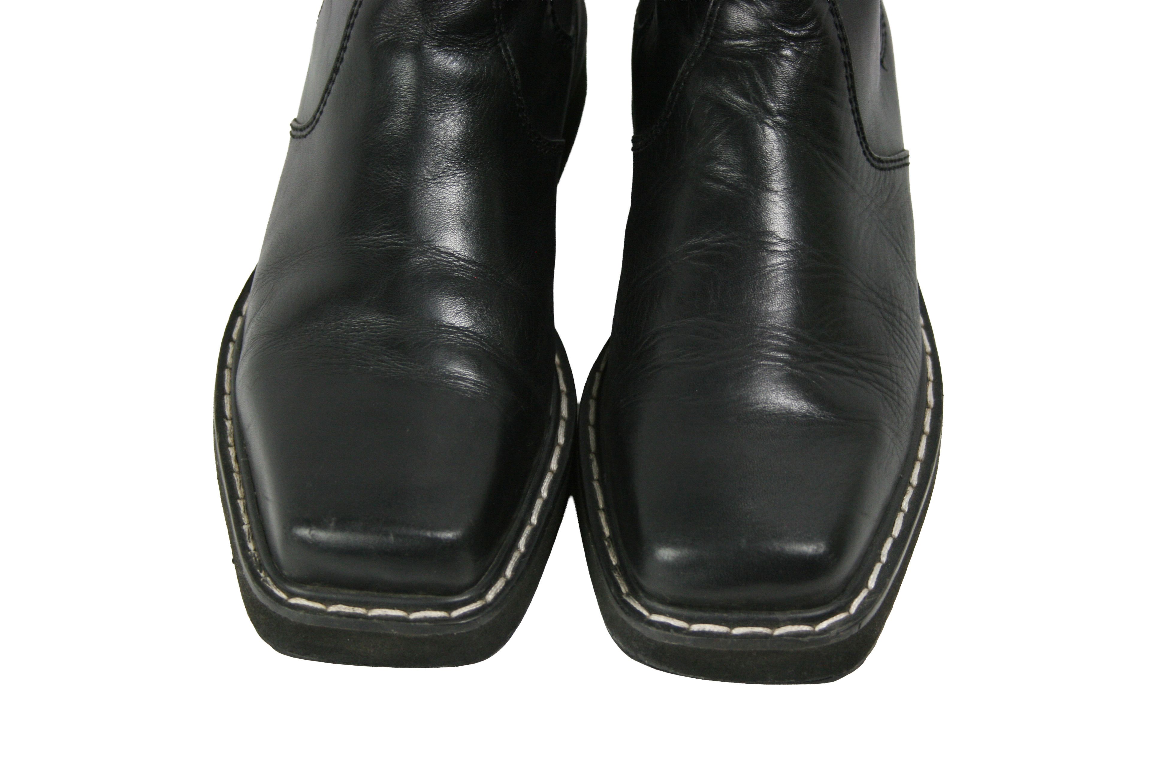 Jil Sander Square Toe Chelsea Boots Size US 9 / IT 39 - 5 Thumbnail