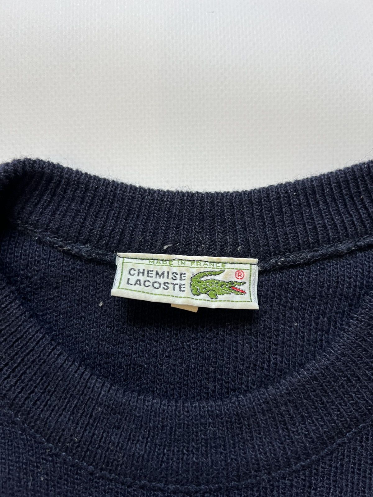 Lacoste 90’s Lacoste Cable Knitted Sweater Wool Crew Neck Size US XXL / EU 58 / 5 - 4 Thumbnail