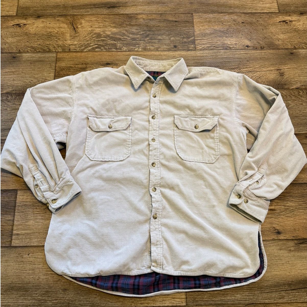 Habitat Vintage Native Habitat Planet Earth Corduroy Button Up Size US XL / EU 56 / 4 - 1 Thumbnail