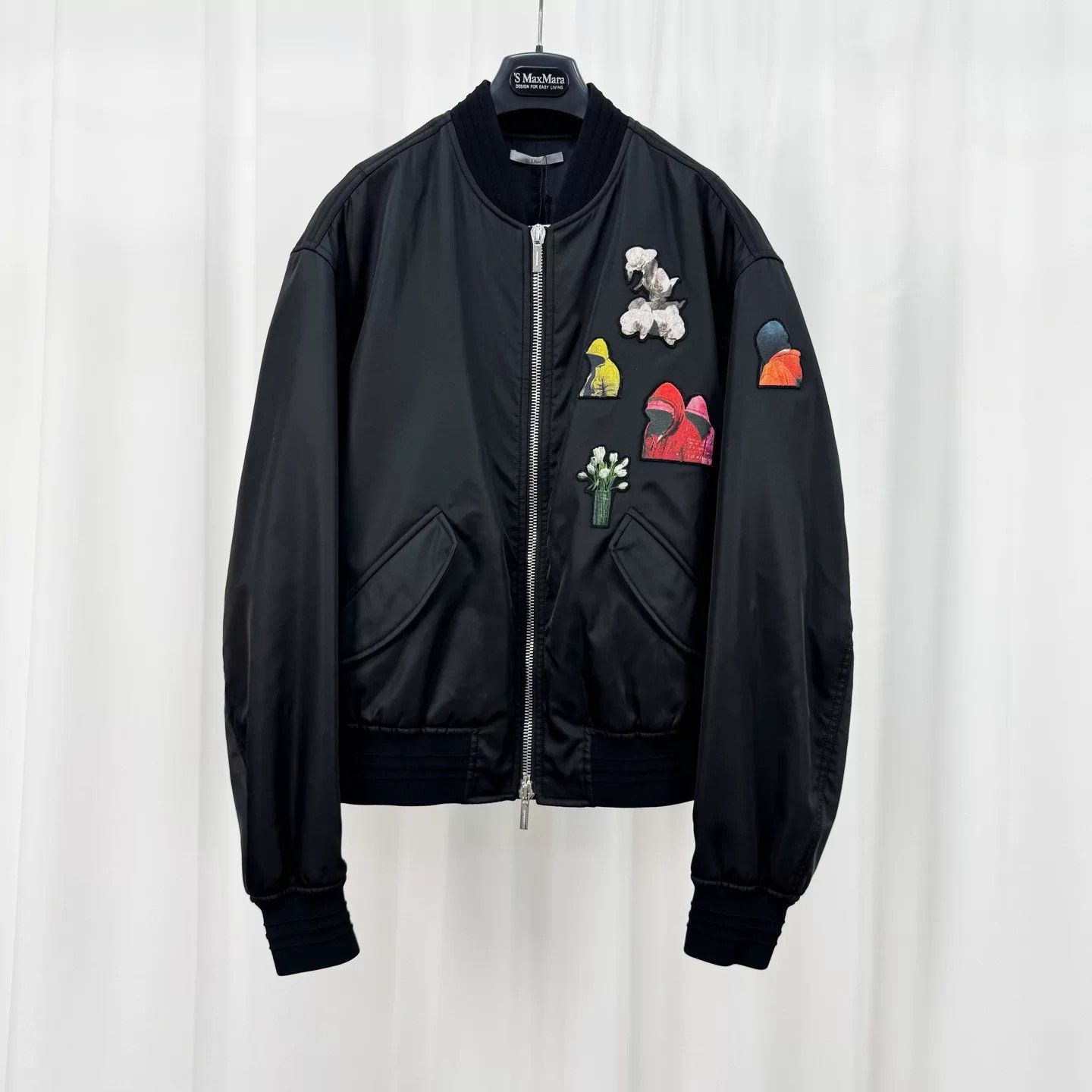 Dior Dior Portrait Embroidery Black Bomber Jacket Size US XL / EU 56 / 4 - 1 Thumbnail