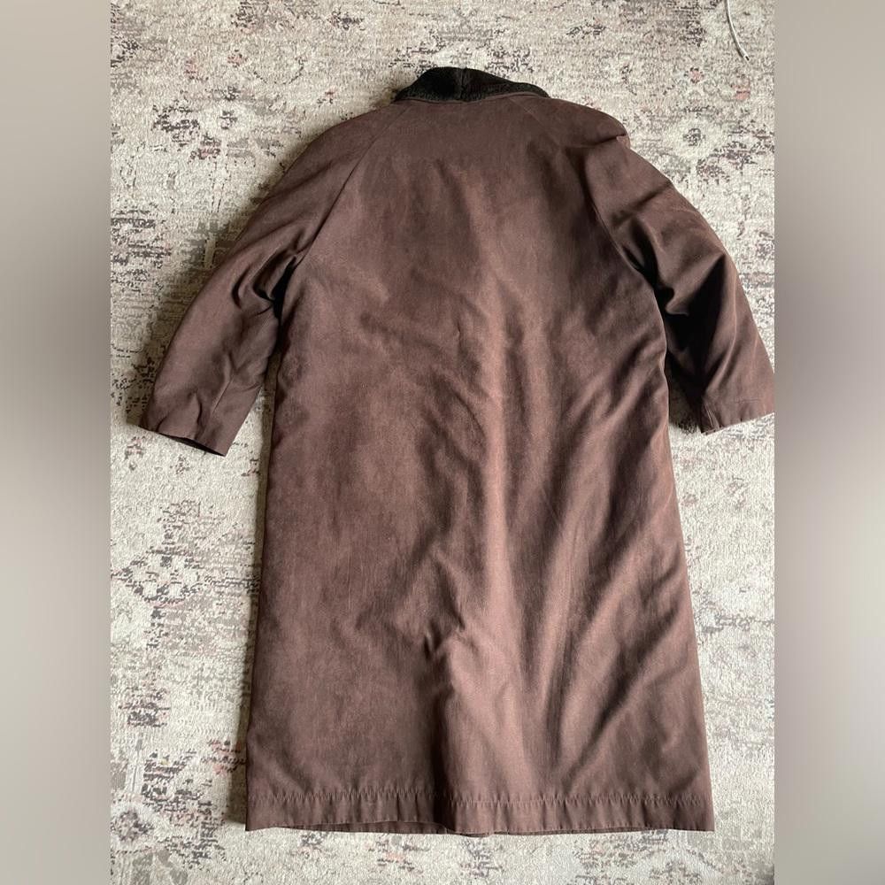 Designer Vintage 90s brown Fen-Nelli trench coat Size XL / US 12-14 / IT 48-50 - 2 Thumbnail