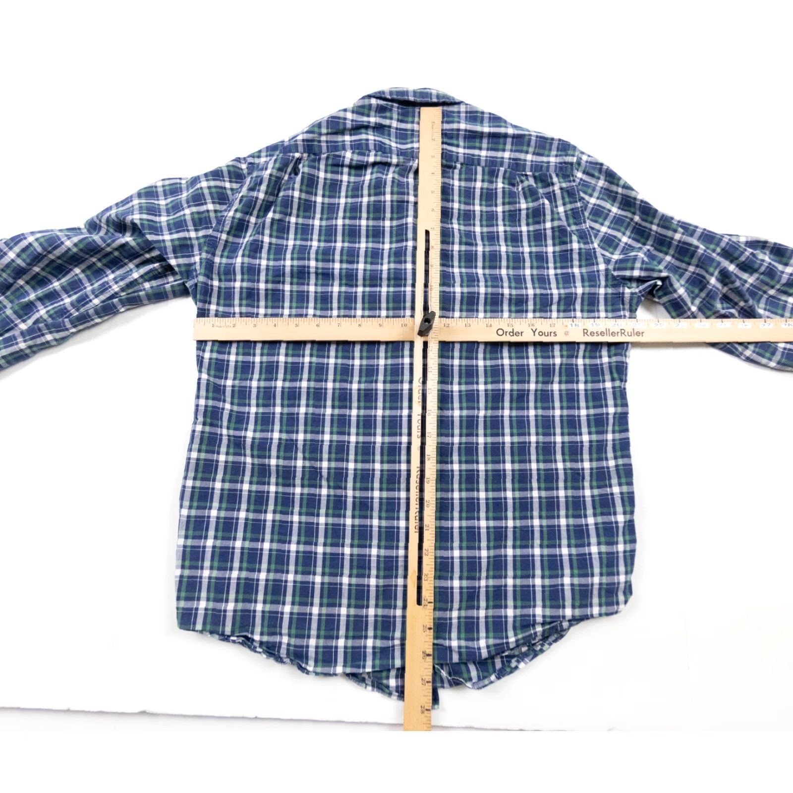 J.Crew J.CREW Shirt Adult Medium Blue Long Sleeve Button-Up Plaid Tartan Cotton Mens Size US M / EU 48-50 / 2 - 7 Thumbnail