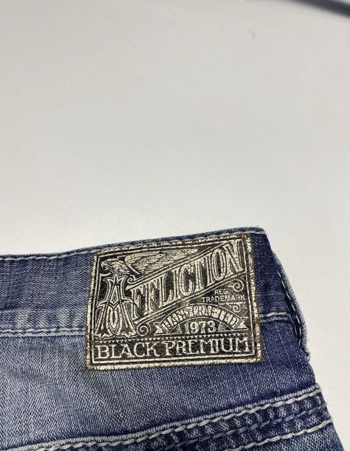 Affliction Y2K Affliction Cross Embroidered Logo Jeans Like Chrome Size US 32 / EU 48 - 4 Thumbnail