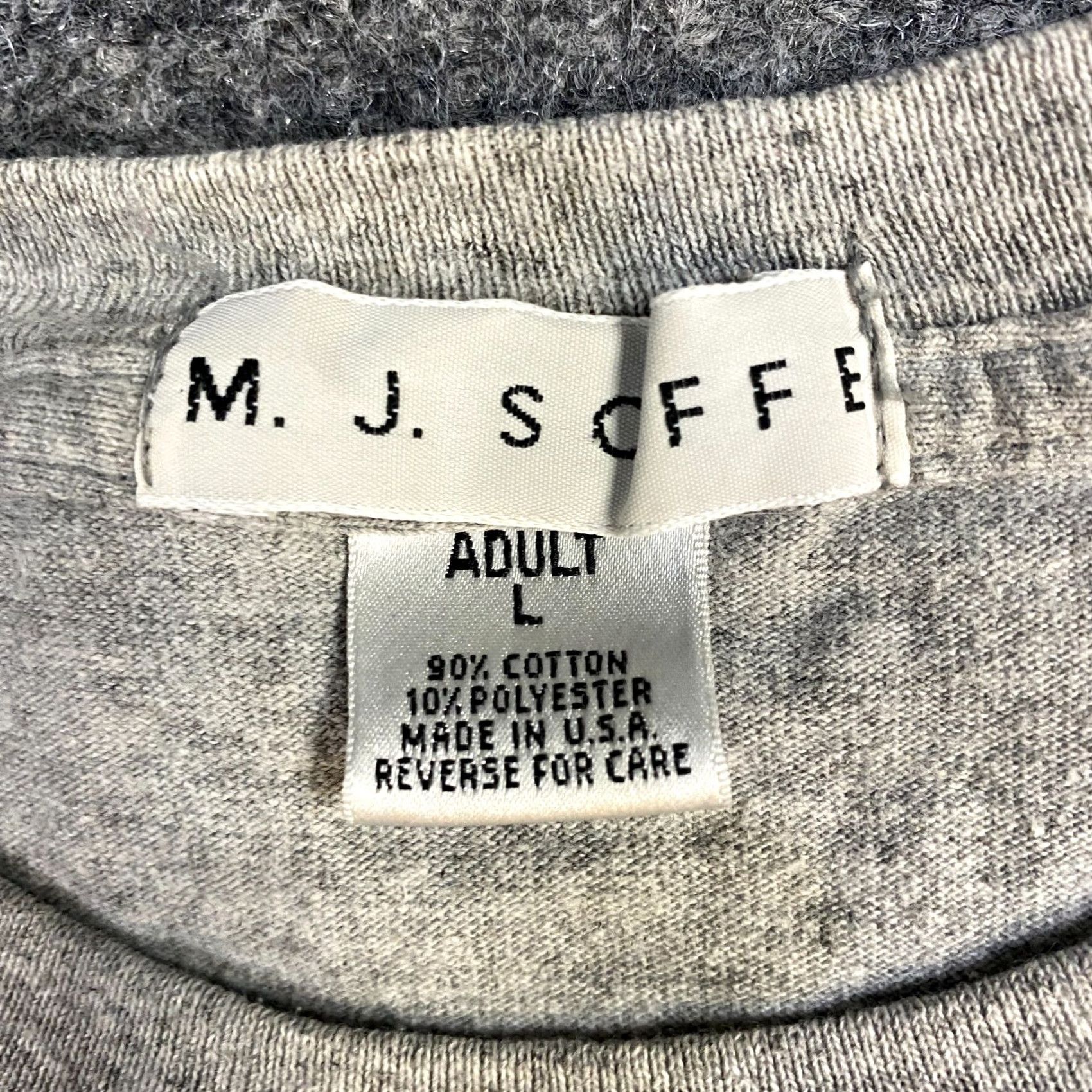 Vintage VINTAGE American Vintage USMA Men's T-shirt L Gray Cotton Made in USA M.J. Soffee Short Sleeve Crew Neck Sports Shirt Mens Gray L Size US L / EU 52-54 / 3 - 2 Thumbnail