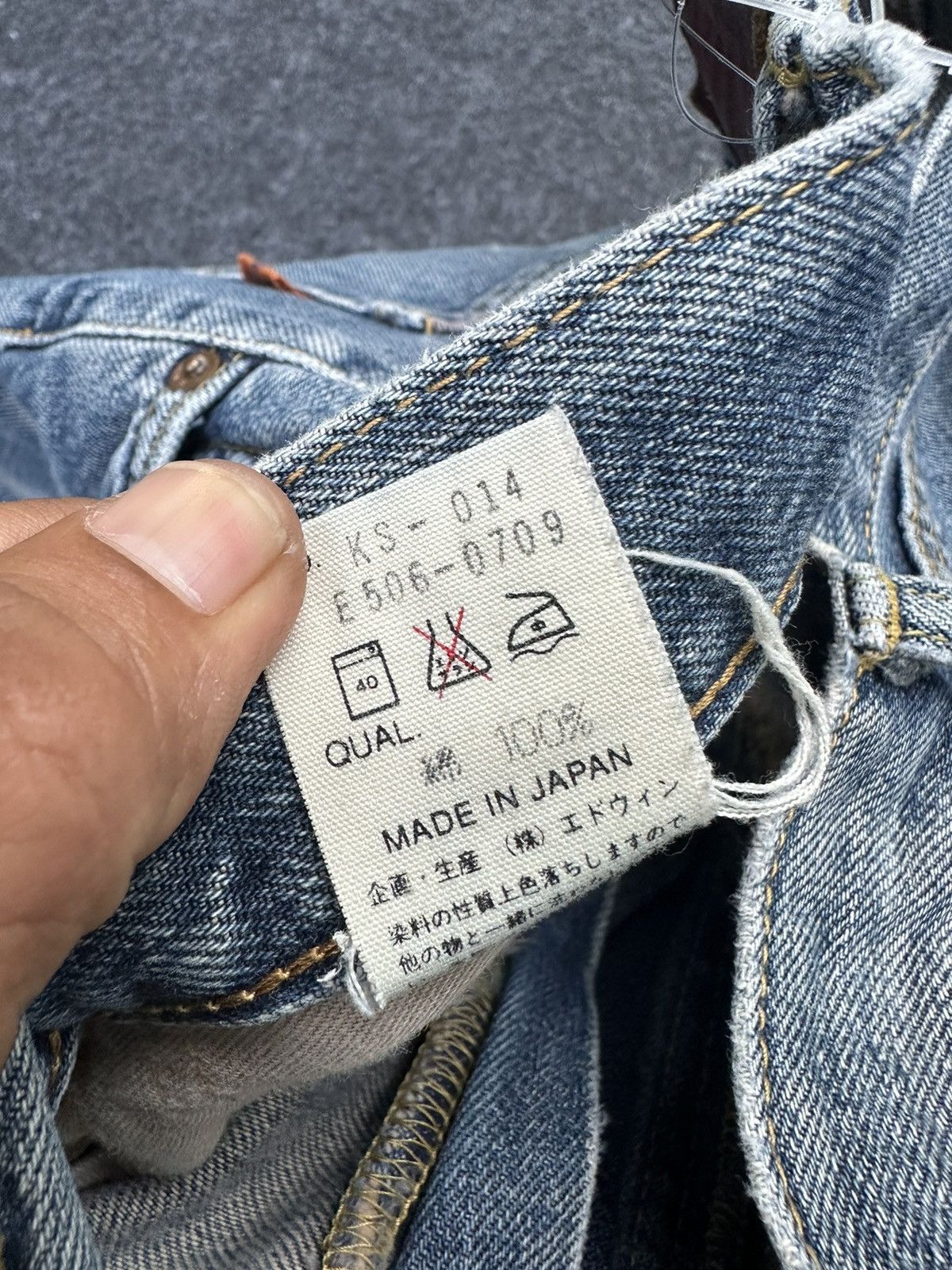 Edwin Vintage Edwin 505 Selvedge Faded Washed Denim 29x31 D9 Size US 29 - 16 Thumbnail