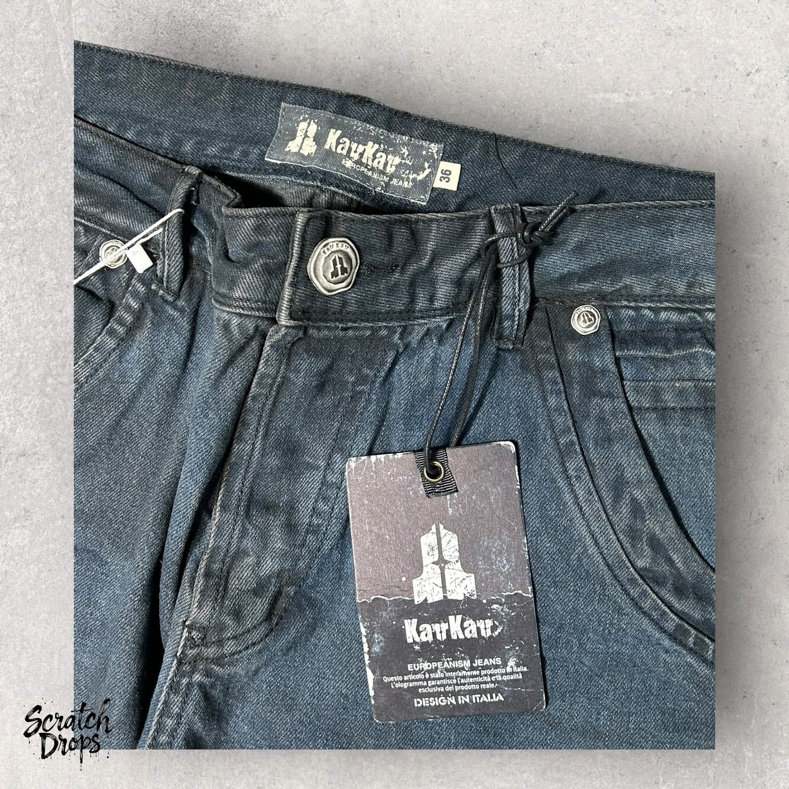 Other Kaykay Men's Jeans Size 36 NWT Vintage Y2K Patch Distressed Size US 36 / EU 52 - 3 Thumbnail