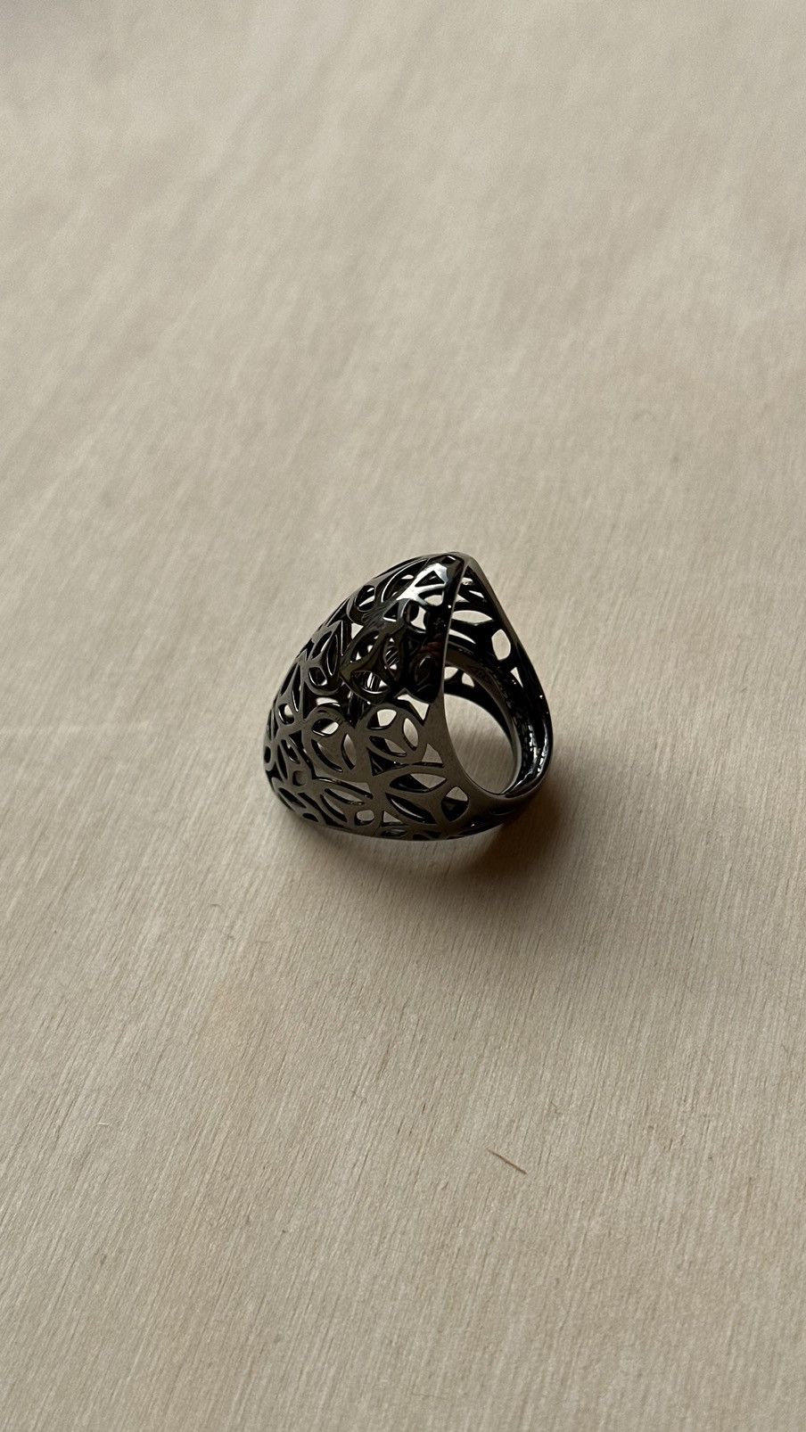 Other Di Modolo Sahara Ring - Pleated Black Rhodium & Silver Sz 7 Size ONE SIZE - 4 Thumbnail