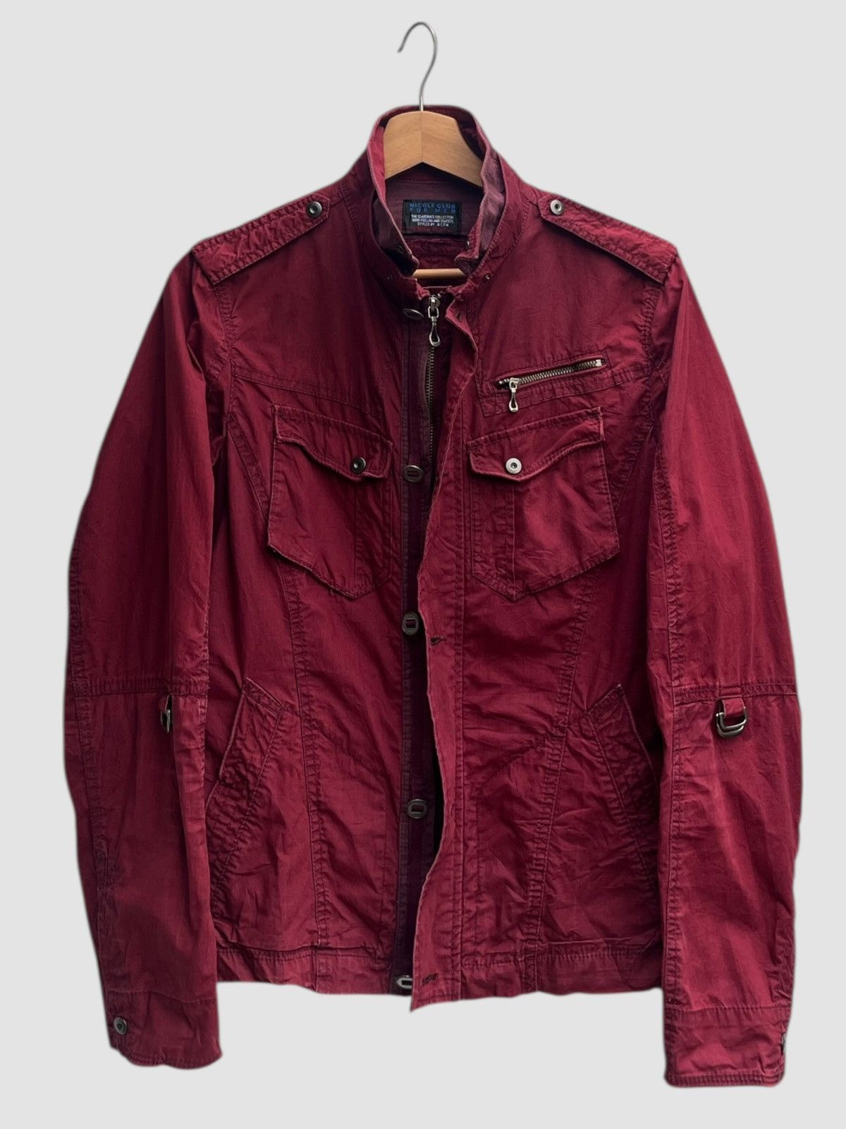 Nicole Club Nicole Club for Men Maroon Light Jacket Size US S / EU 44-46 / 1 - 2 Thumbnail